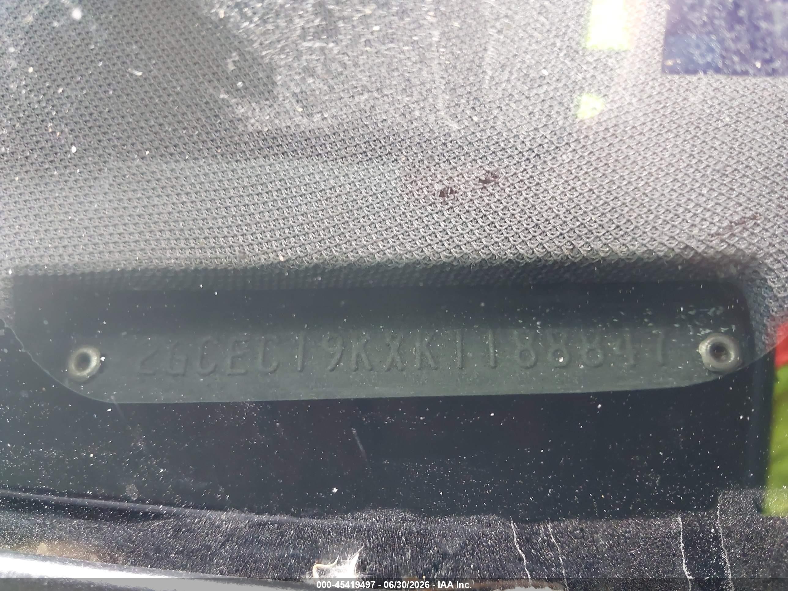 1989 Chevrolet Gmt-400 C1500 Black vin: 2GCEC19KXK1188847