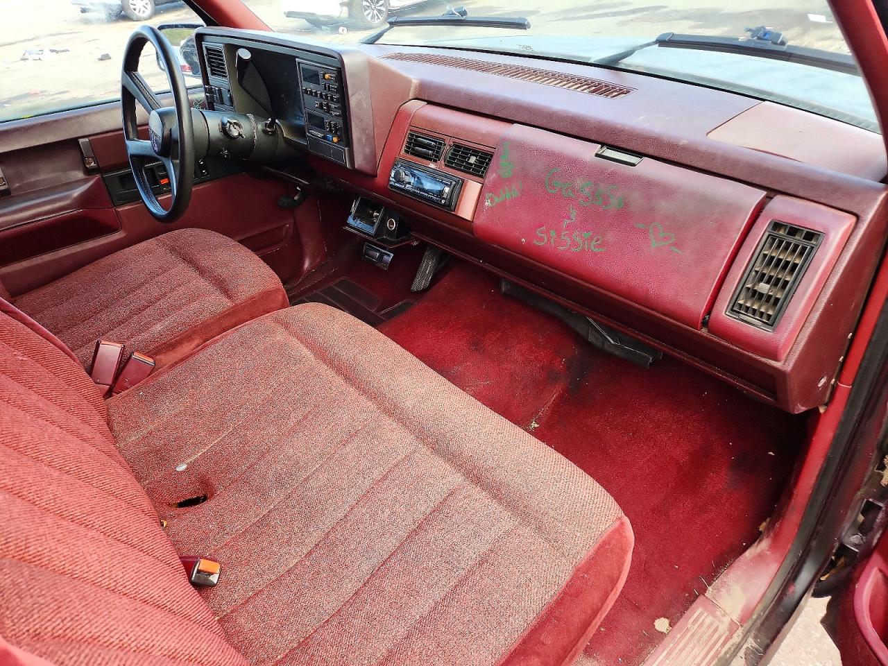 1989 Chevrolet Gmt-400 C1500 Black vin: 2GCEC19KXK1207445