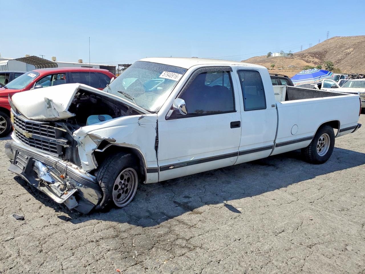 1991 Chevrolet Gmt-400 C1500 White vin: 2GCEC19KXM1236172