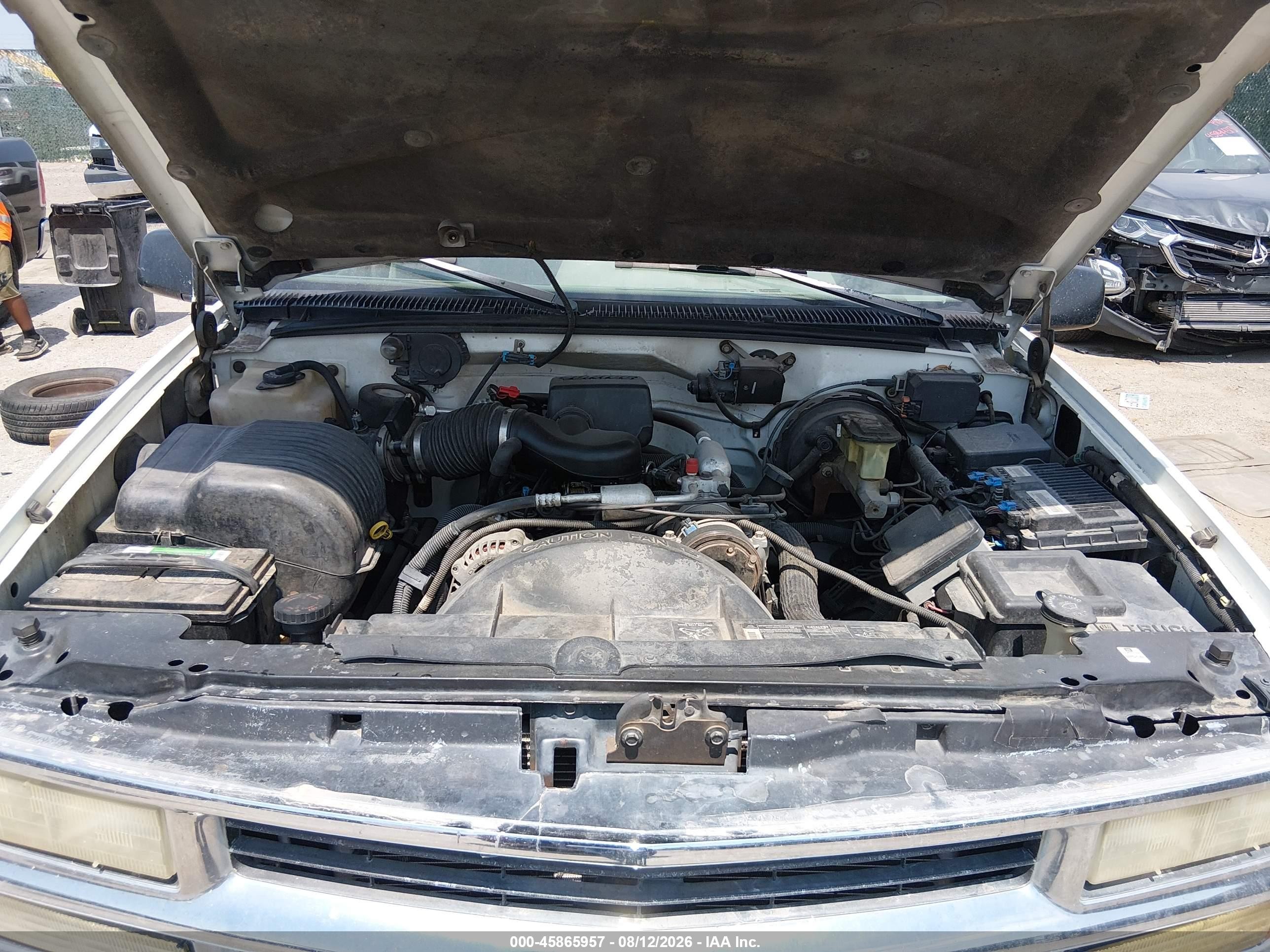 1996 Chevrolet Gmt-400 C1500 White vin: 2GCEC19M2T1208558