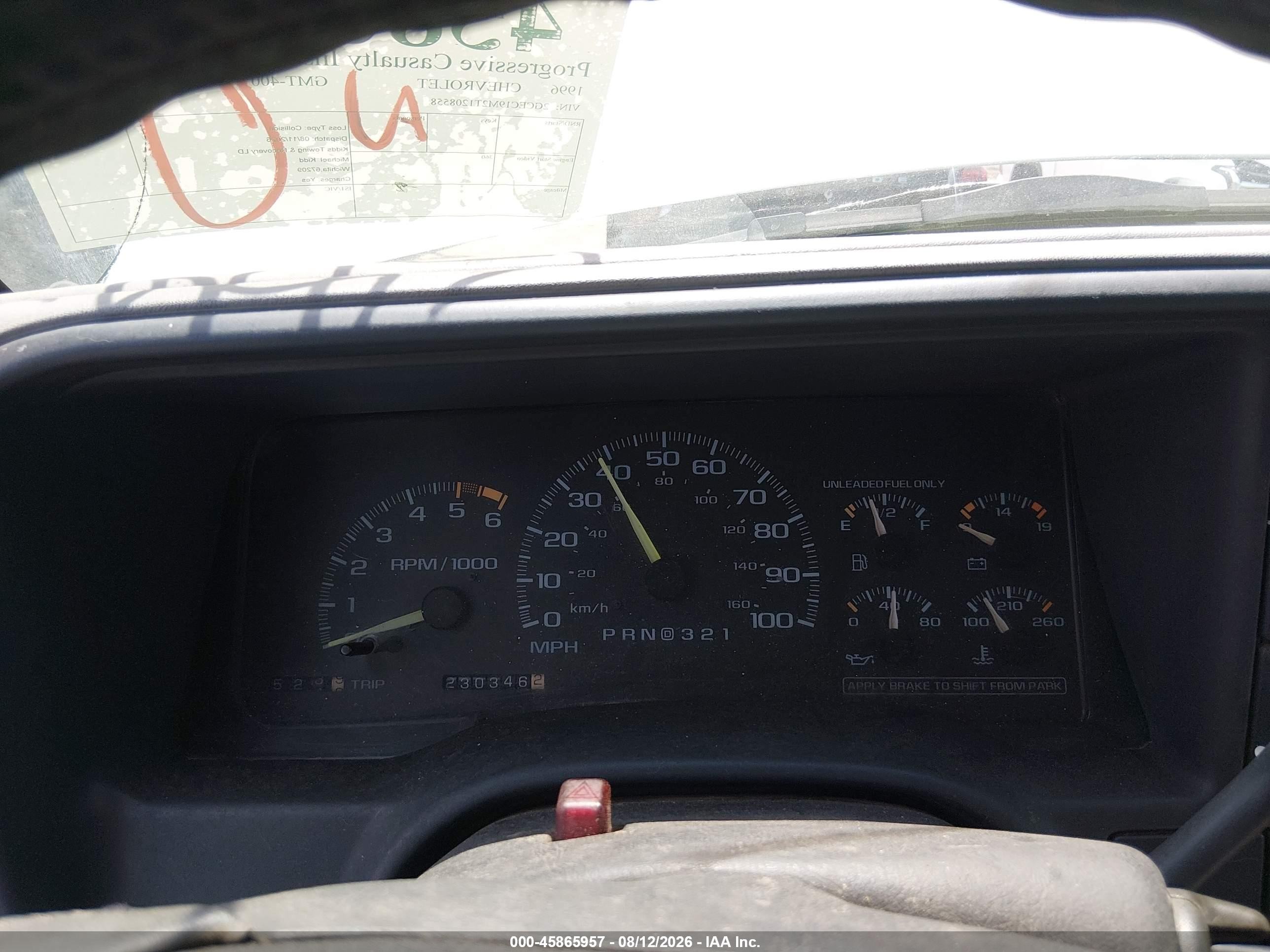 1996 Chevrolet Gmt-400 C1500 White vin: 2GCEC19M2T1208558