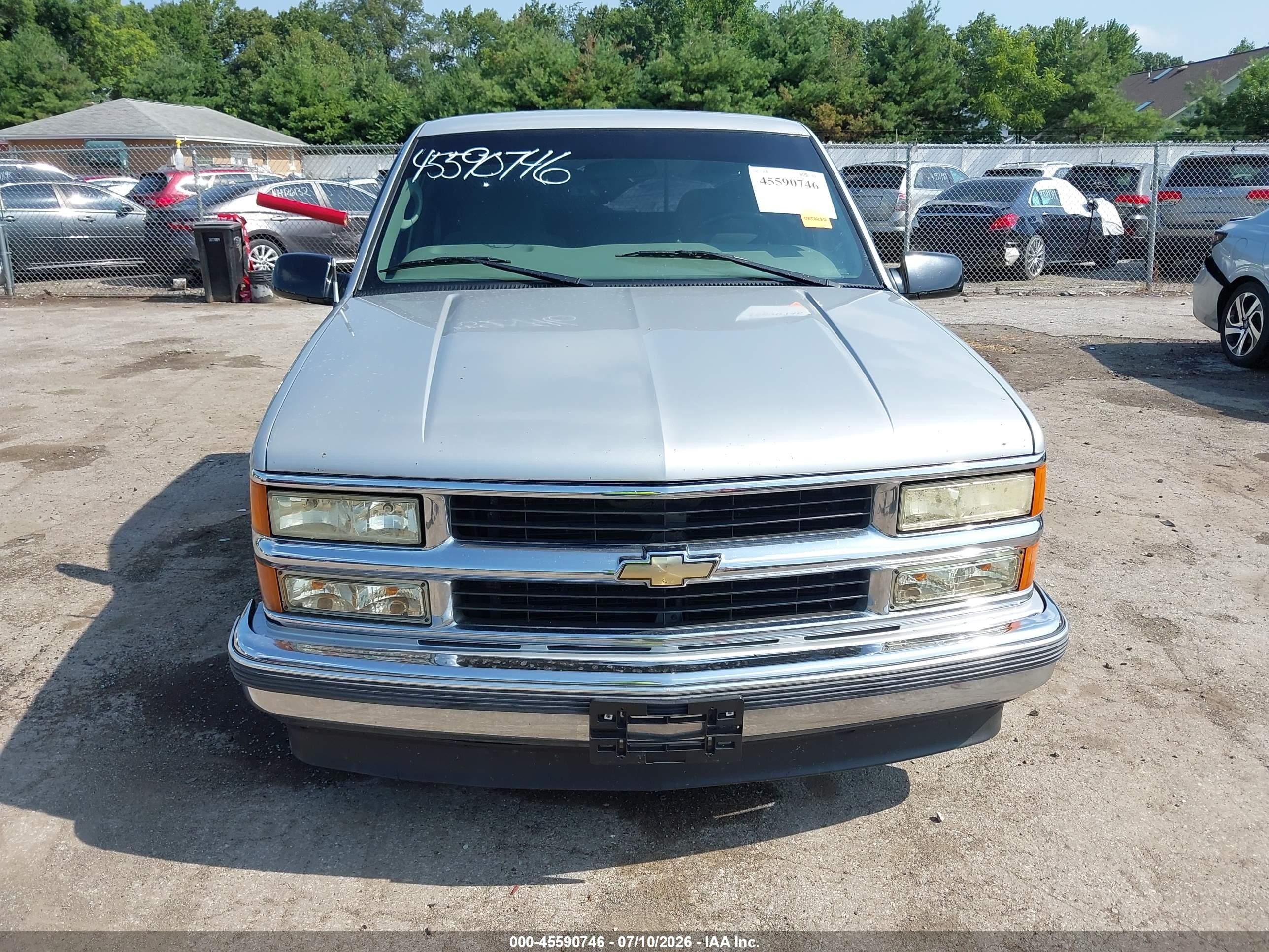 1997 Chevrolet C1500 Fleetside Gray vin: 2GCEC19M2V1179887