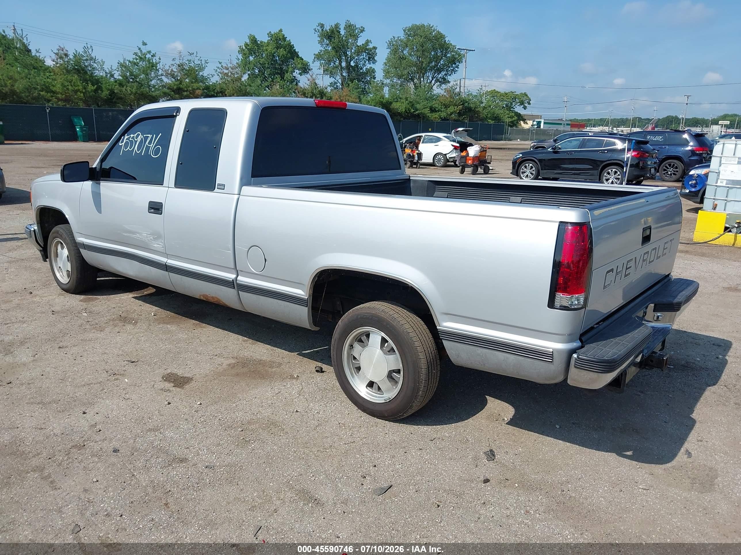 1997 Chevrolet C1500 Fleetside Gray vin: 2GCEC19M2V1179887