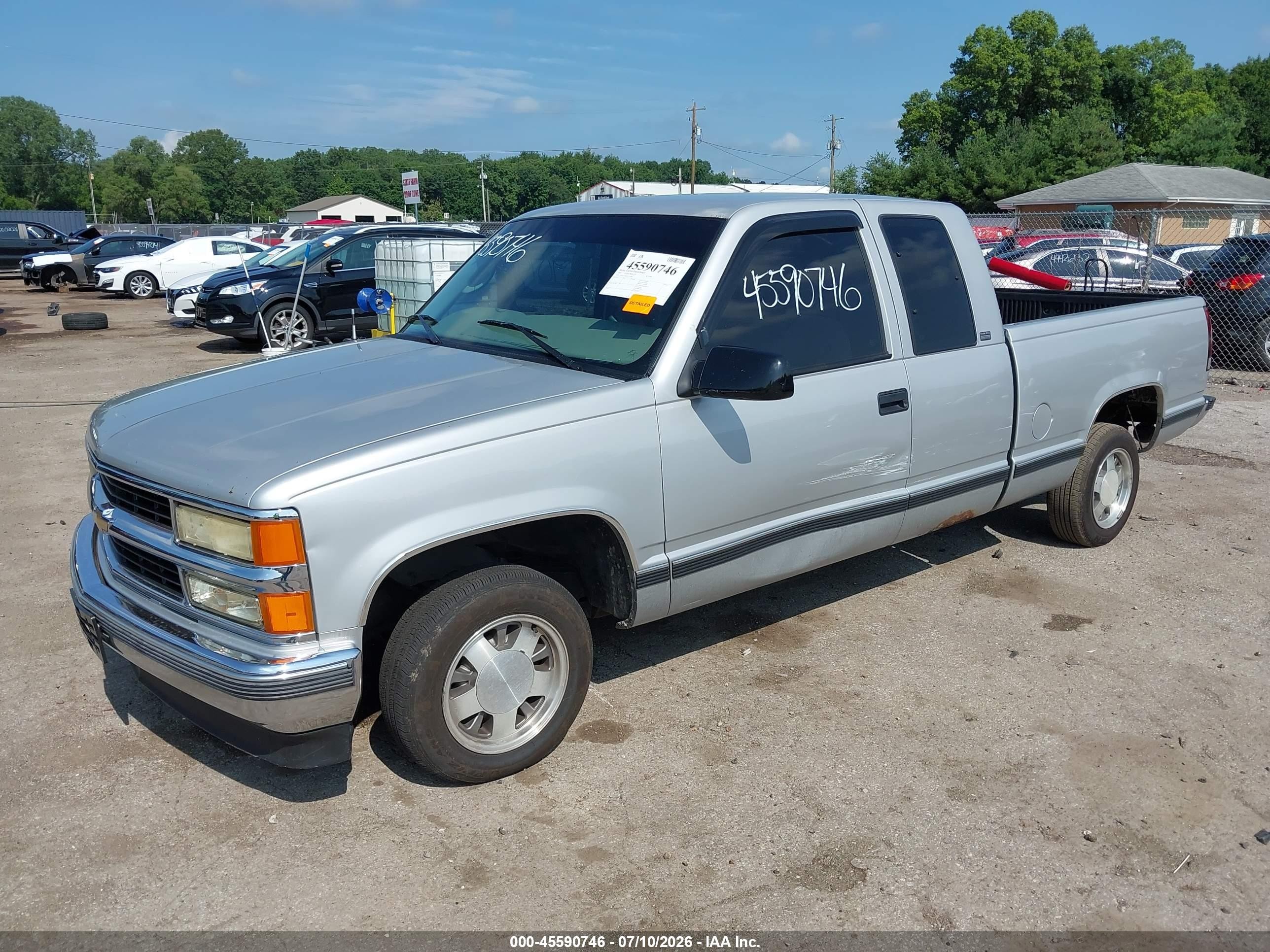 1997 Chevrolet C1500 Fleetside Gray vin: 2GCEC19M2V1179887