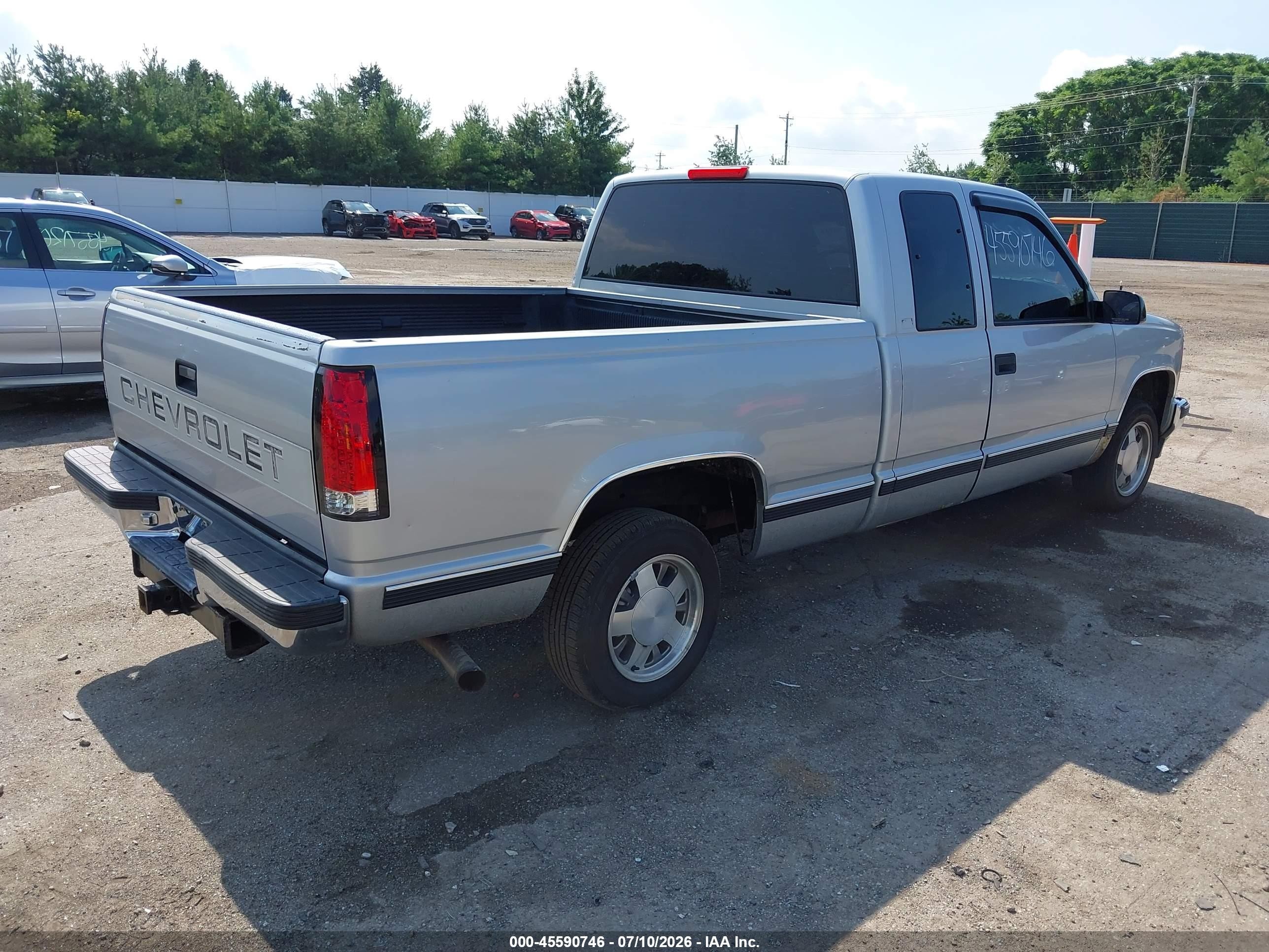 1997 Chevrolet C1500 Fleetside Gray vin: 2GCEC19M2V1179887