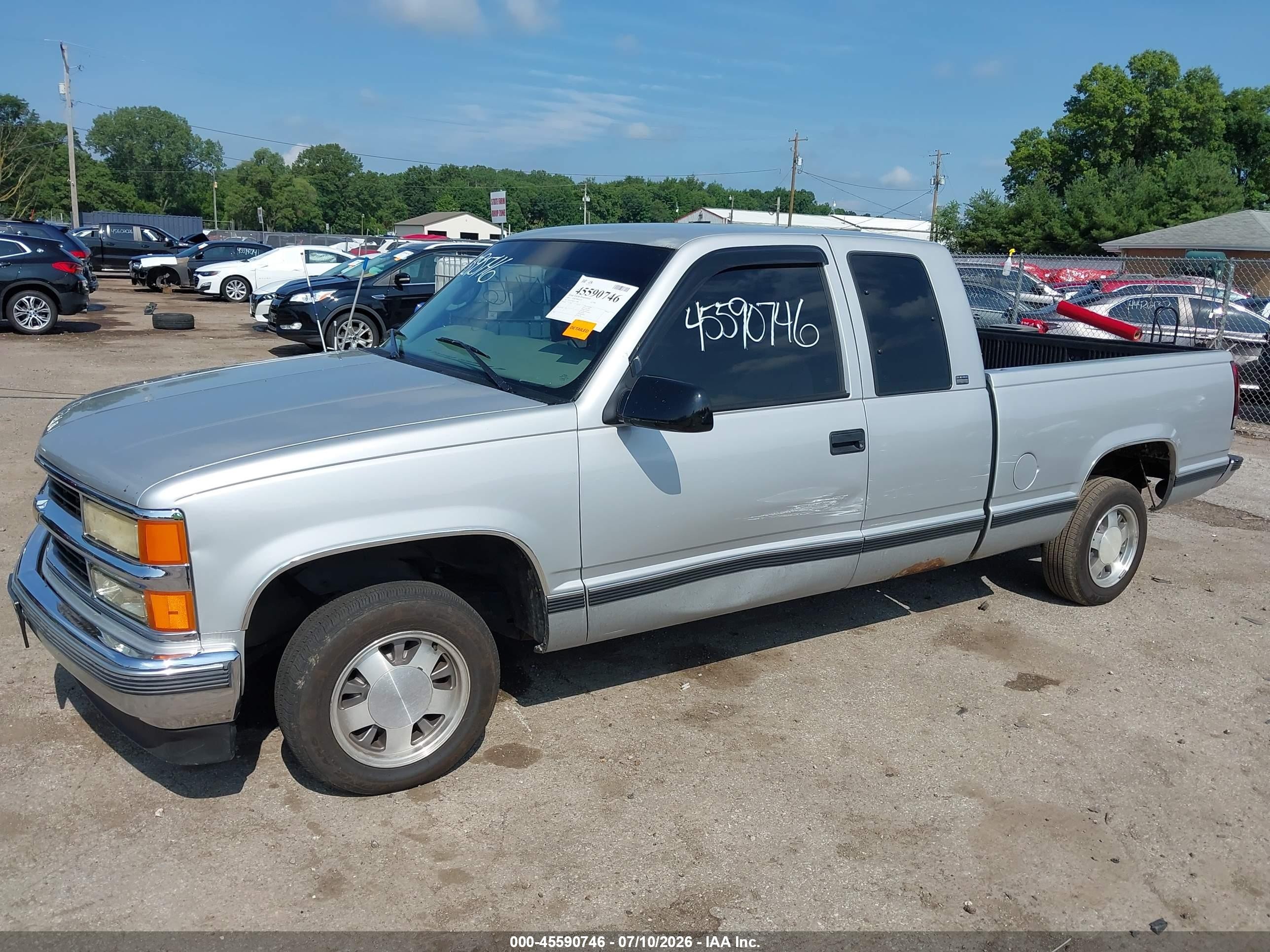 1997 Chevrolet C1500 Fleetside Gray vin: 2GCEC19M2V1179887