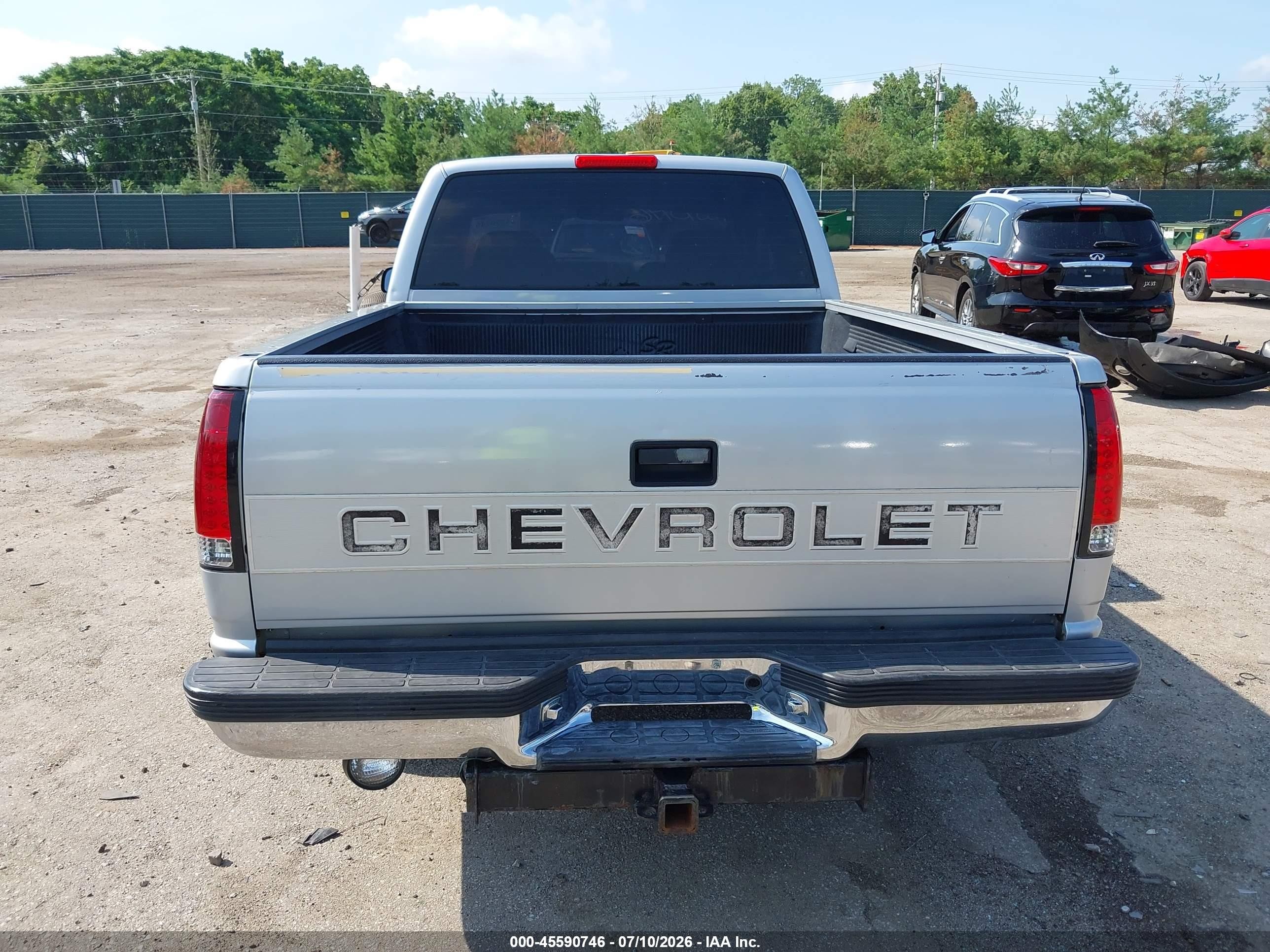 1997 Chevrolet C1500 Fleetside Gray vin: 2GCEC19M2V1179887