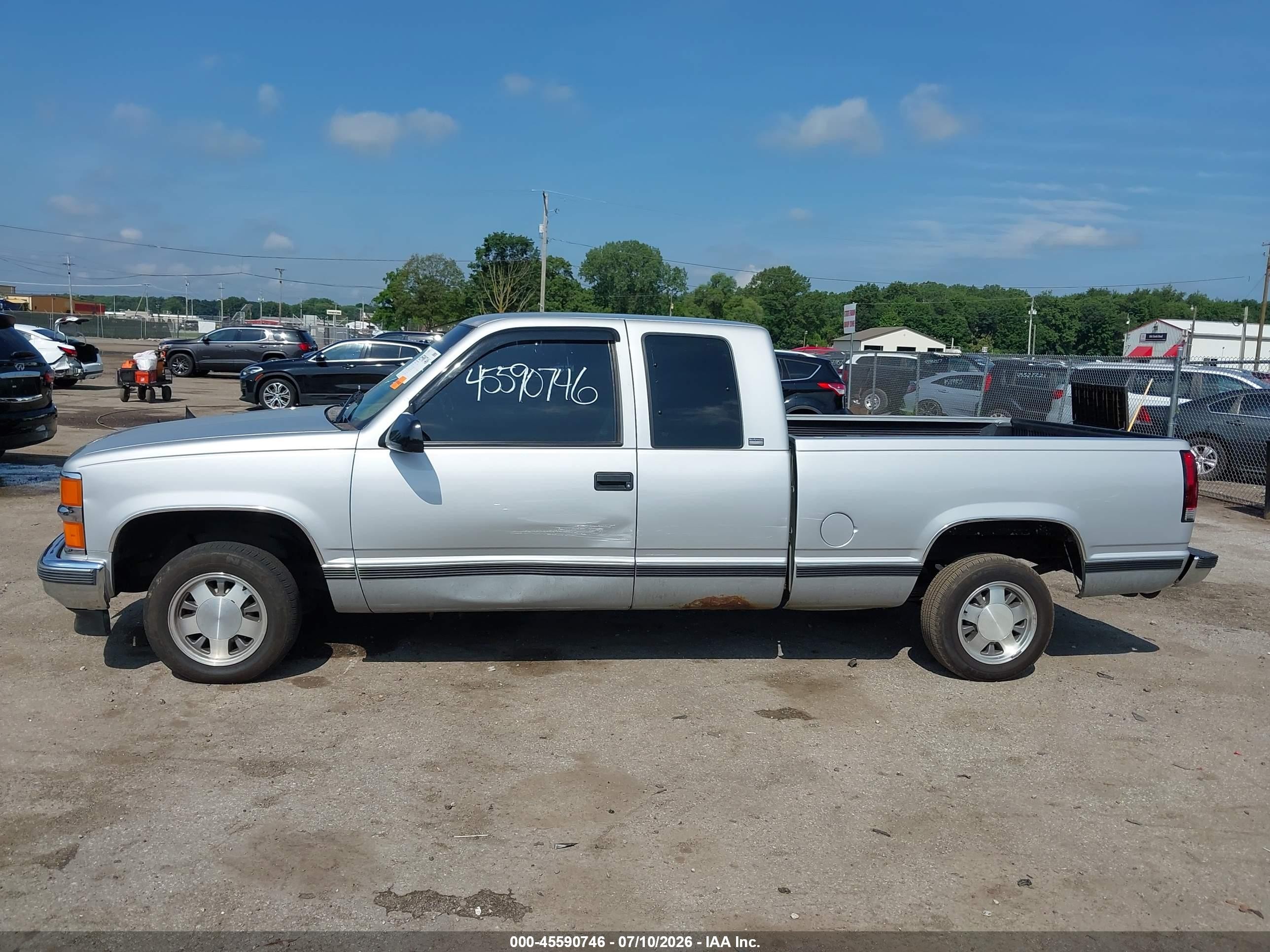 1997 Chevrolet C1500 Fleetside Gray vin: 2GCEC19M2V1179887