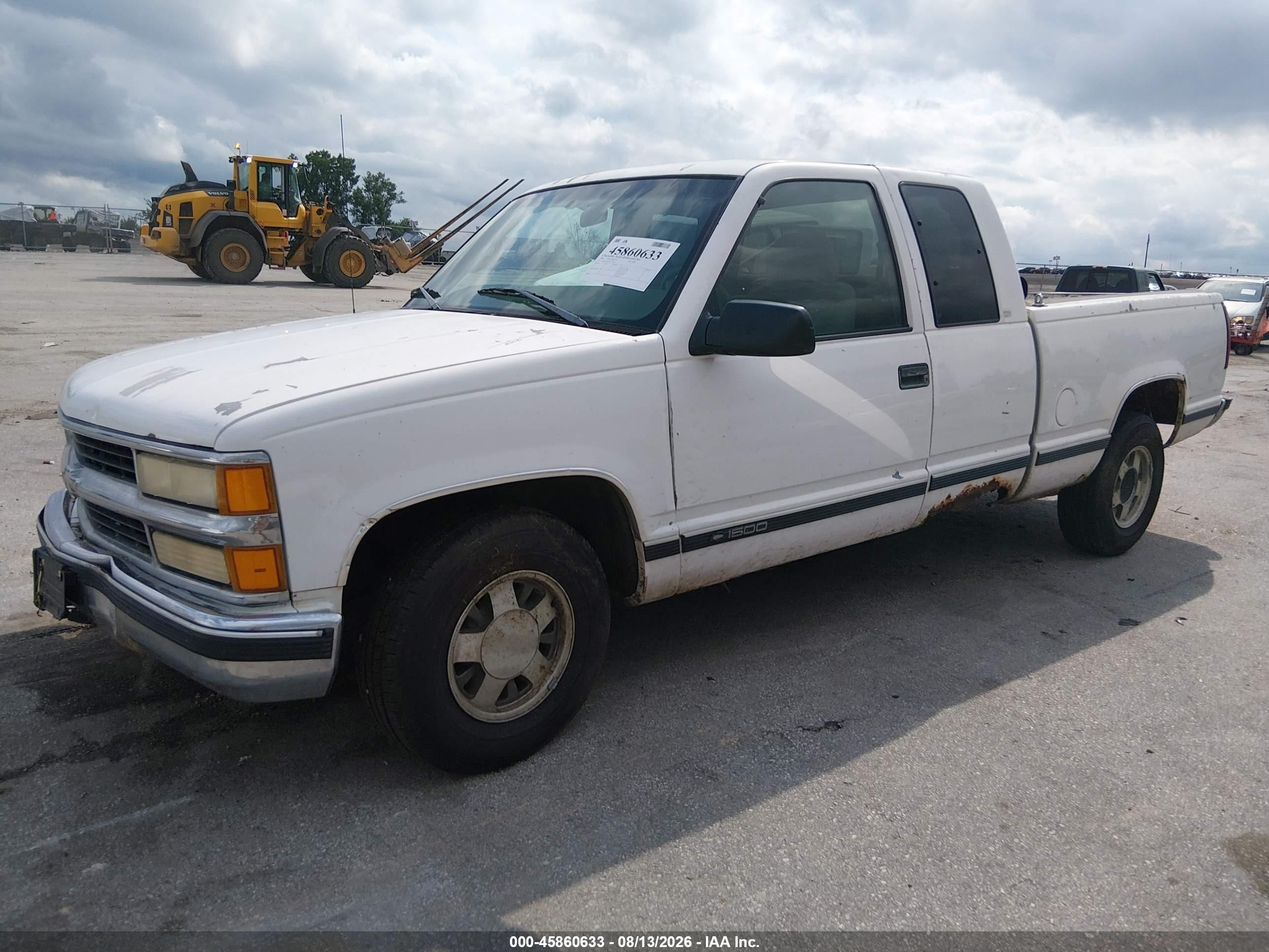 1998 Chevrolet C/k 1500 Fleetside White vin: 2GCEC19M4W1119000