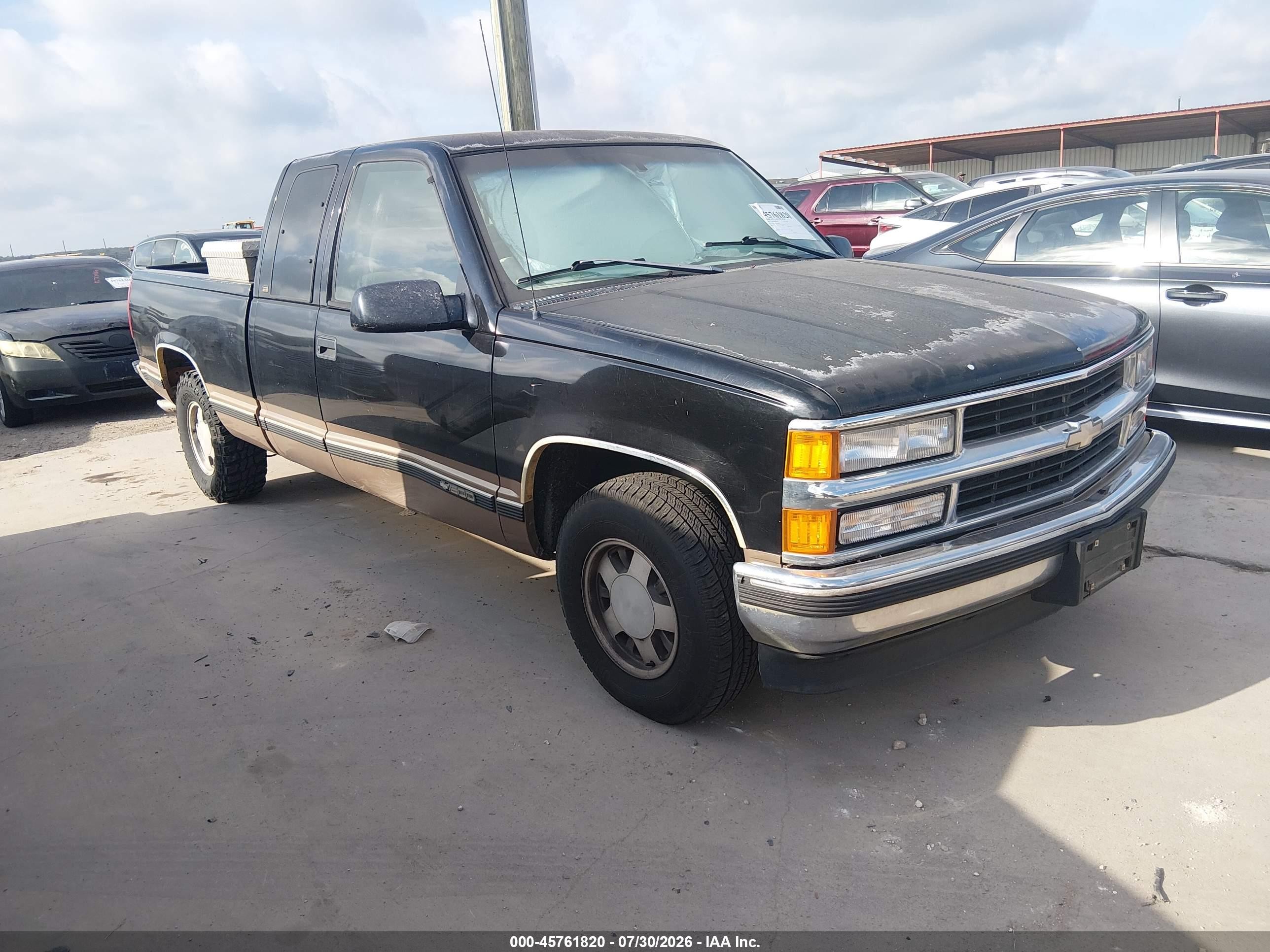1998 Chevrolet C/k 1500 Fleetside Черный vin: 2GCEC19M4W1149162
