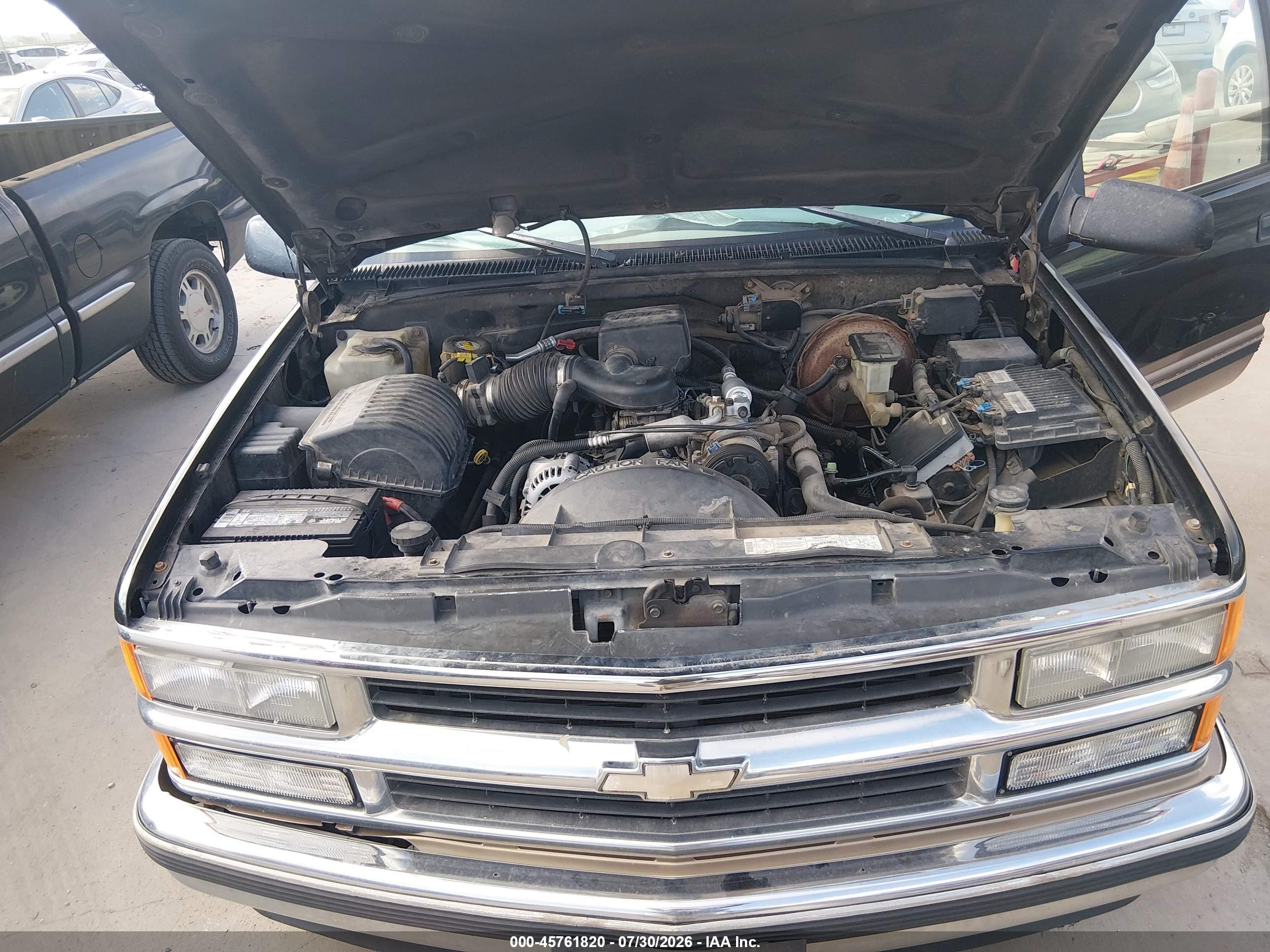 1998 Chevrolet C/k 1500 Fleetside Black vin: 2GCEC19M4W1149162