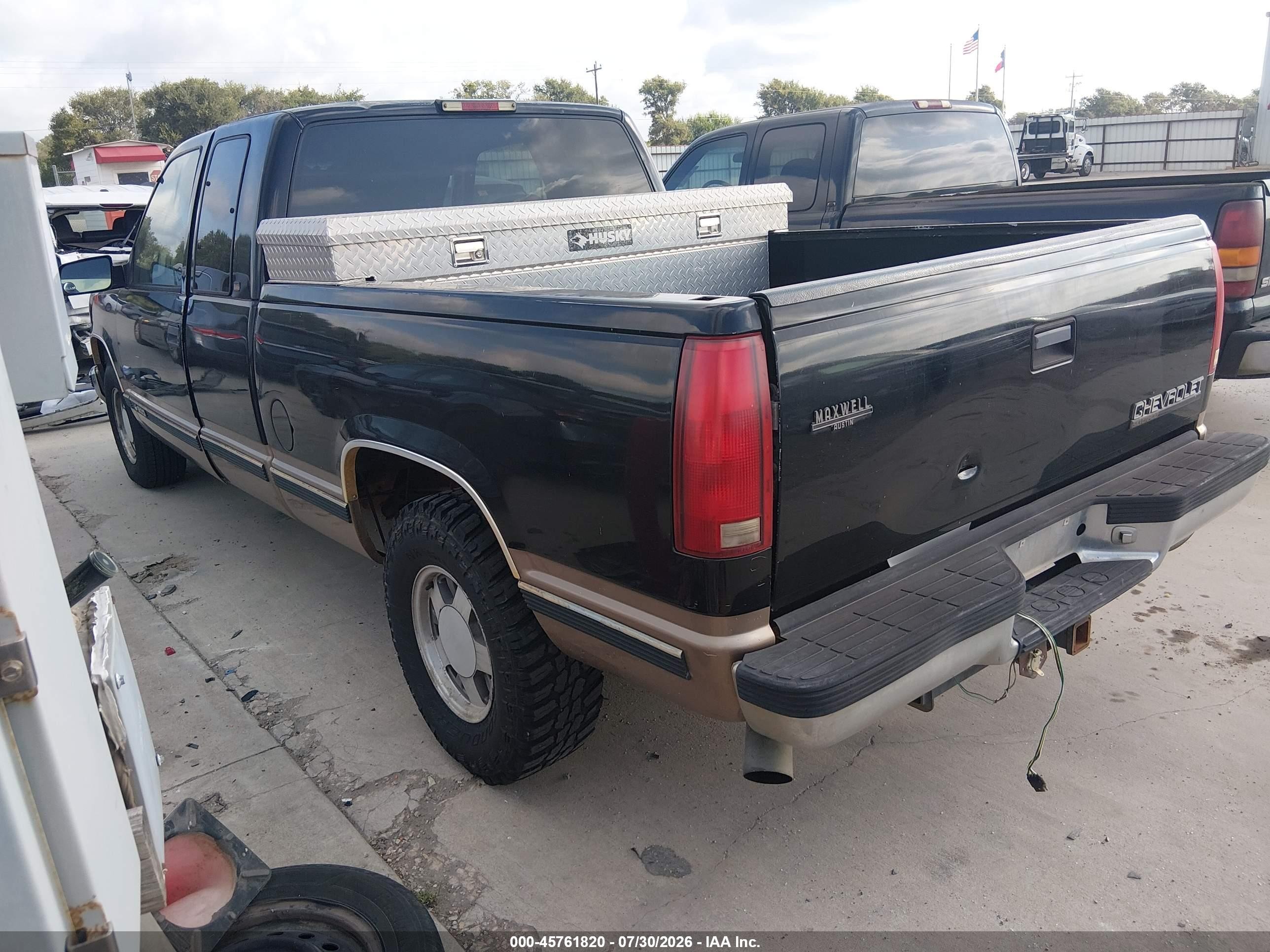 1998 Chevrolet C/k 1500 Fleetside Black vin: 2GCEC19M4W1149162