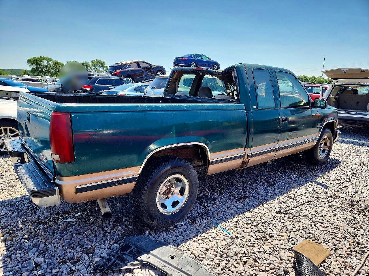 1997 Chevrolet Gmt-400 C1500 Green vin: 2GCEC19M8V1253314