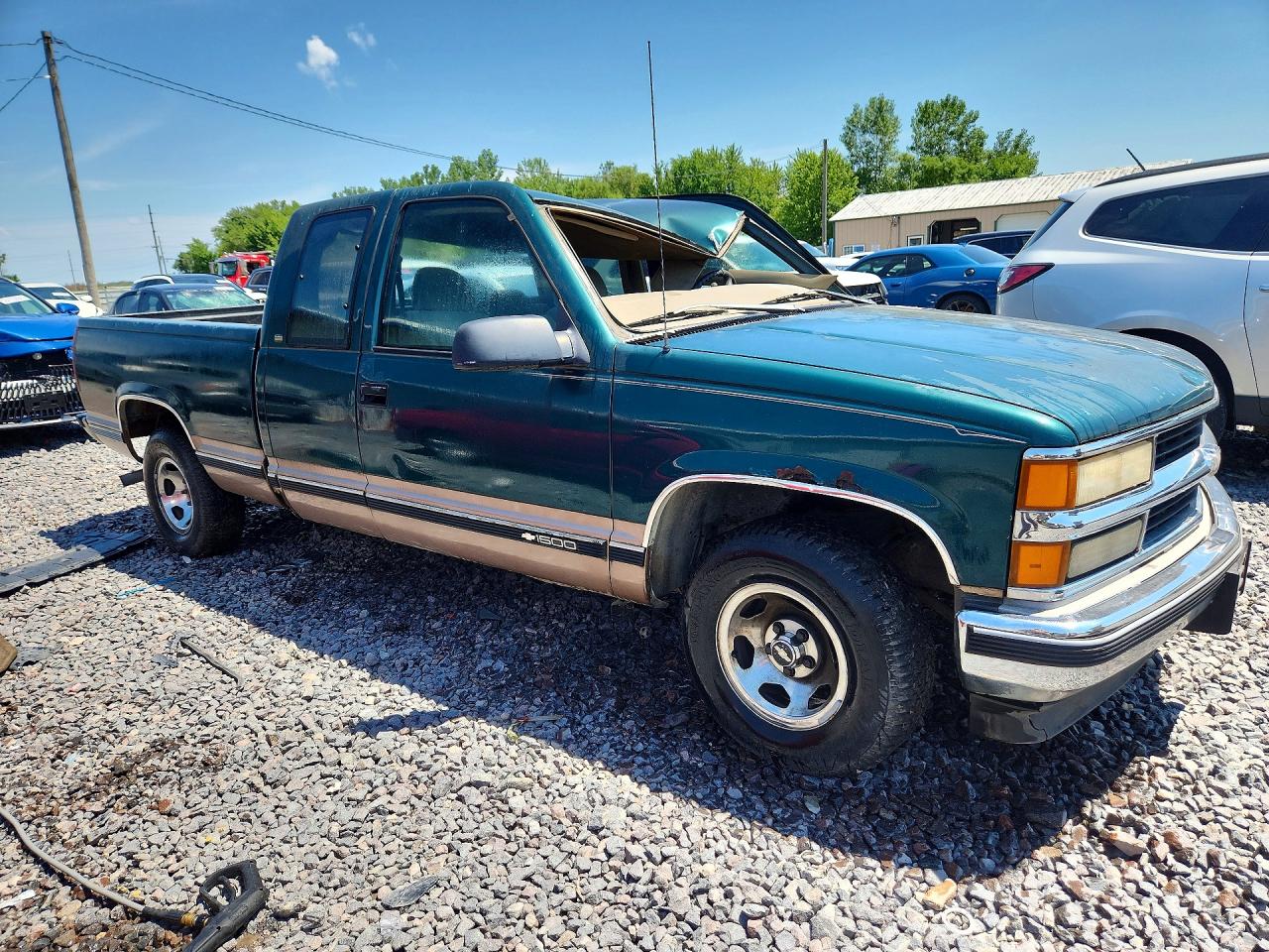 1997 Chevrolet Gmt-400 C1500 Green vin: 2GCEC19M8V1253314