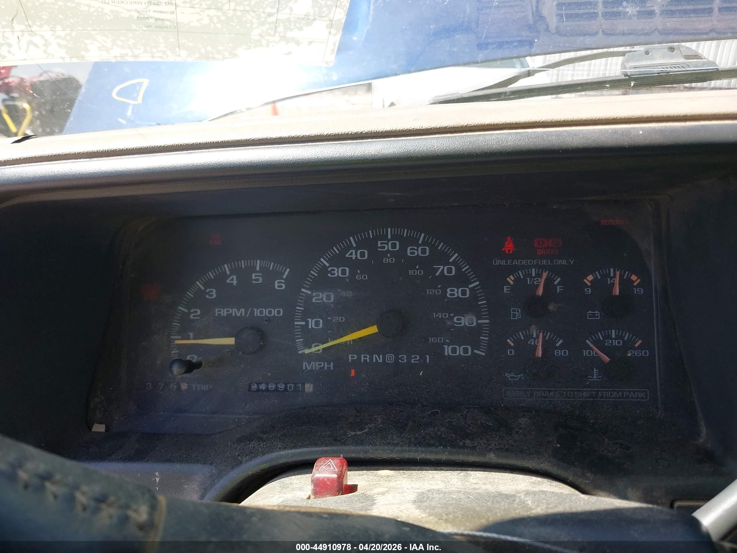 1998 Chevrolet C1500 Fleetside Blue vin: 2GCEC19MXW1272979