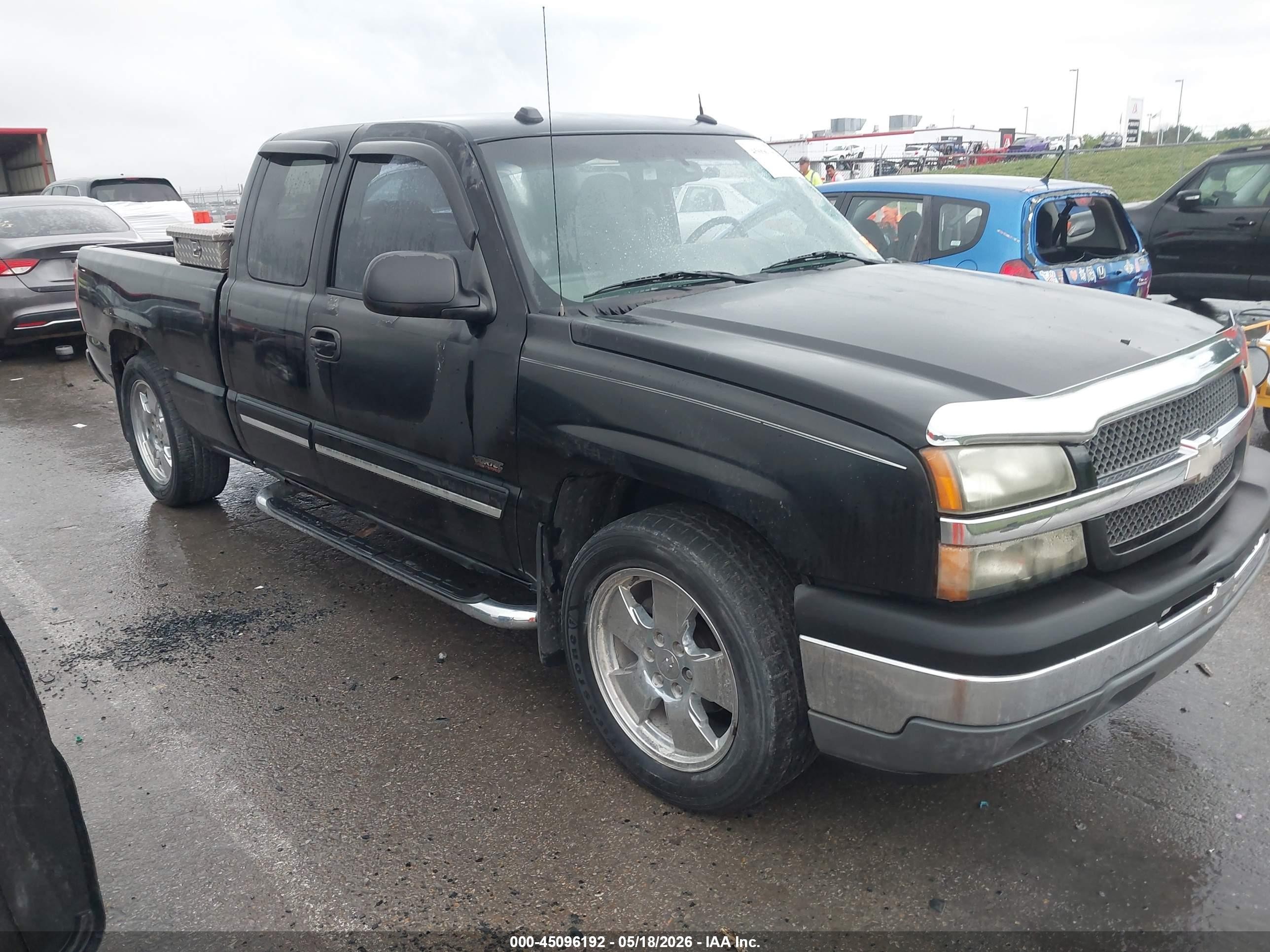 2005 Chevrolet Silverado 1500 Ls Black vin: 2GCEC19NX51330645