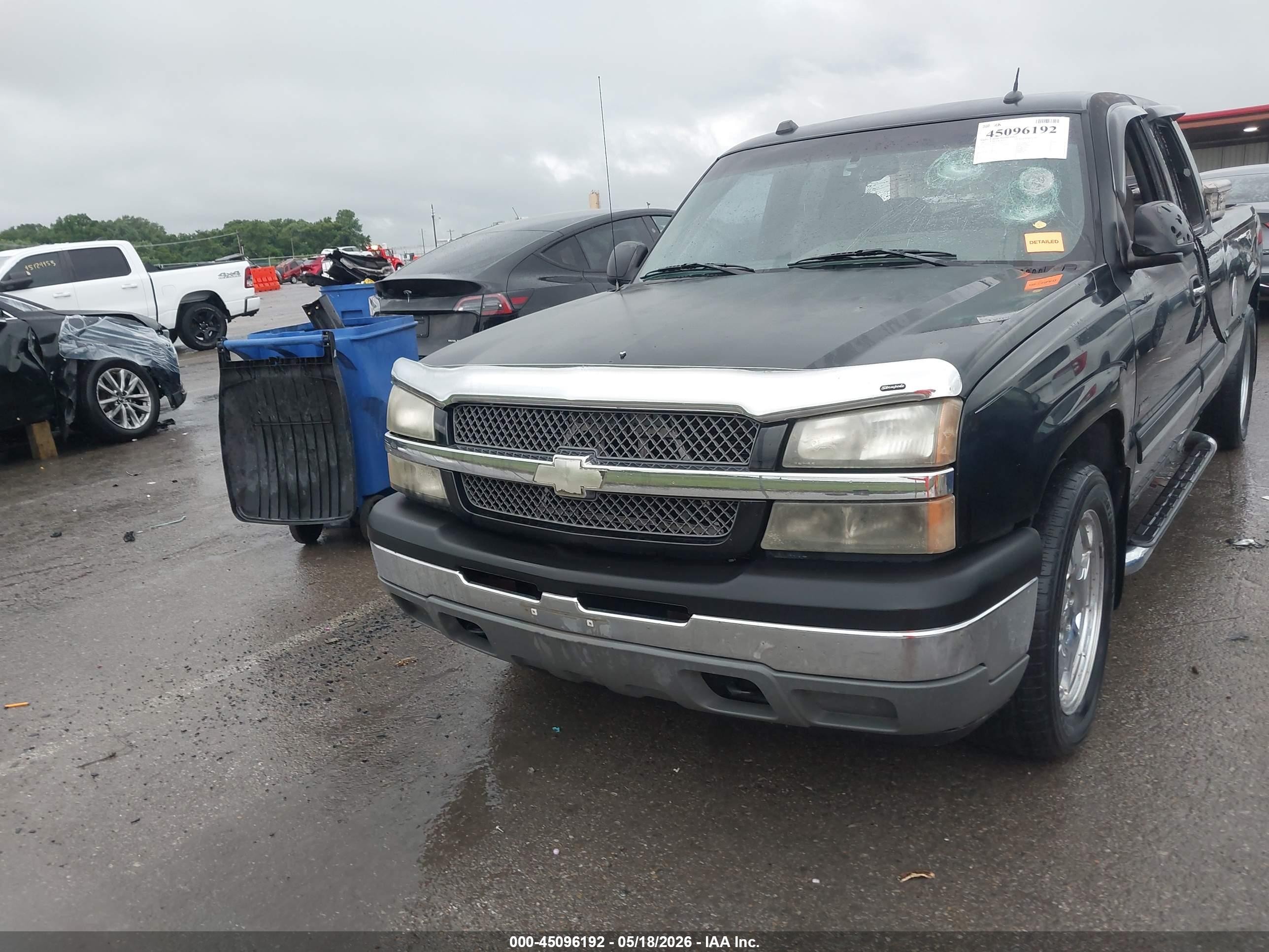 2005 Chevrolet Silverado 1500 Ls Black vin: 2GCEC19NX51330645