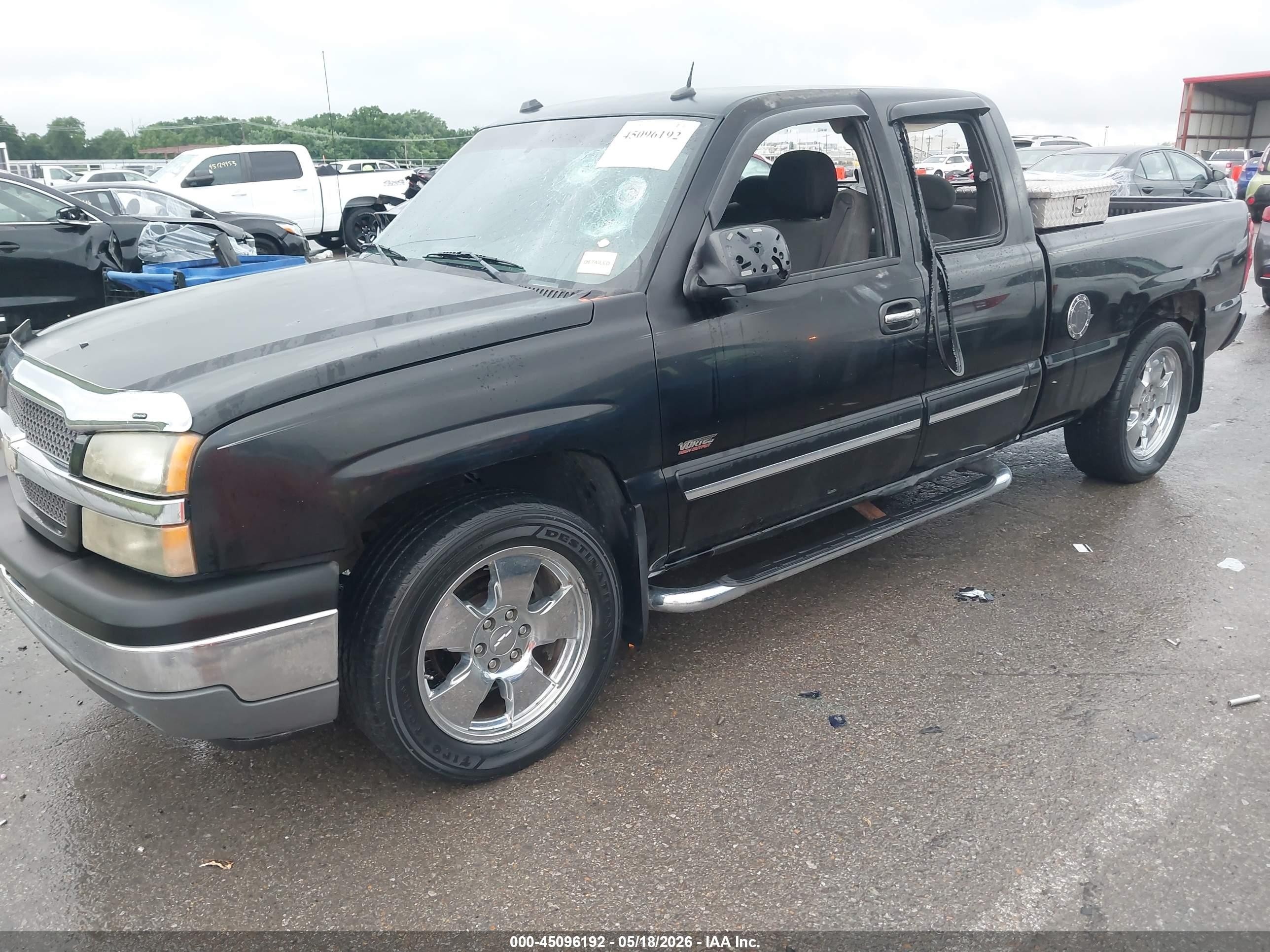 2005 Chevrolet Silverado 1500 Ls Black vin: 2GCEC19NX51330645