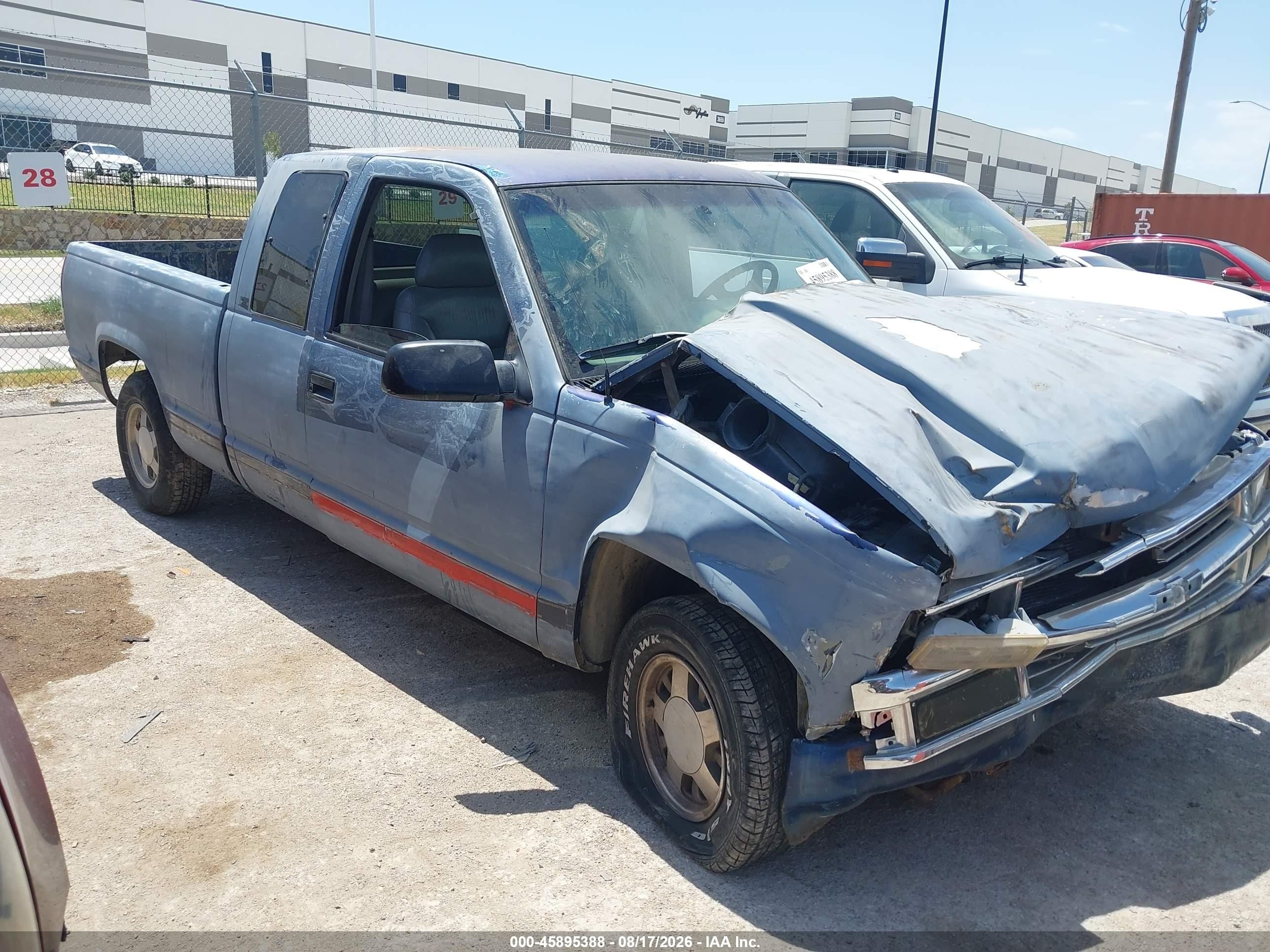 1996 Chevrolet Gmt-400 C1500 Blue vin: 2GCEC19R2T1182779