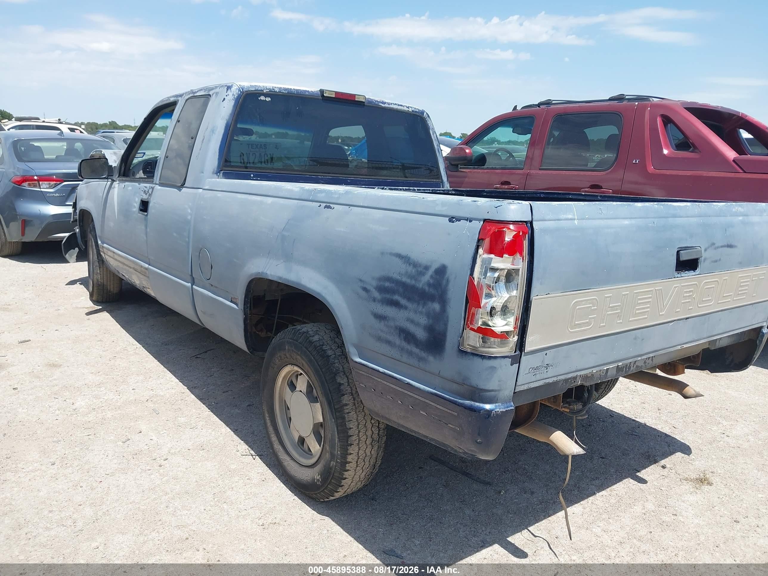 1996 Chevrolet Gmt-400 C1500 Blue vin: 2GCEC19R2T1182779