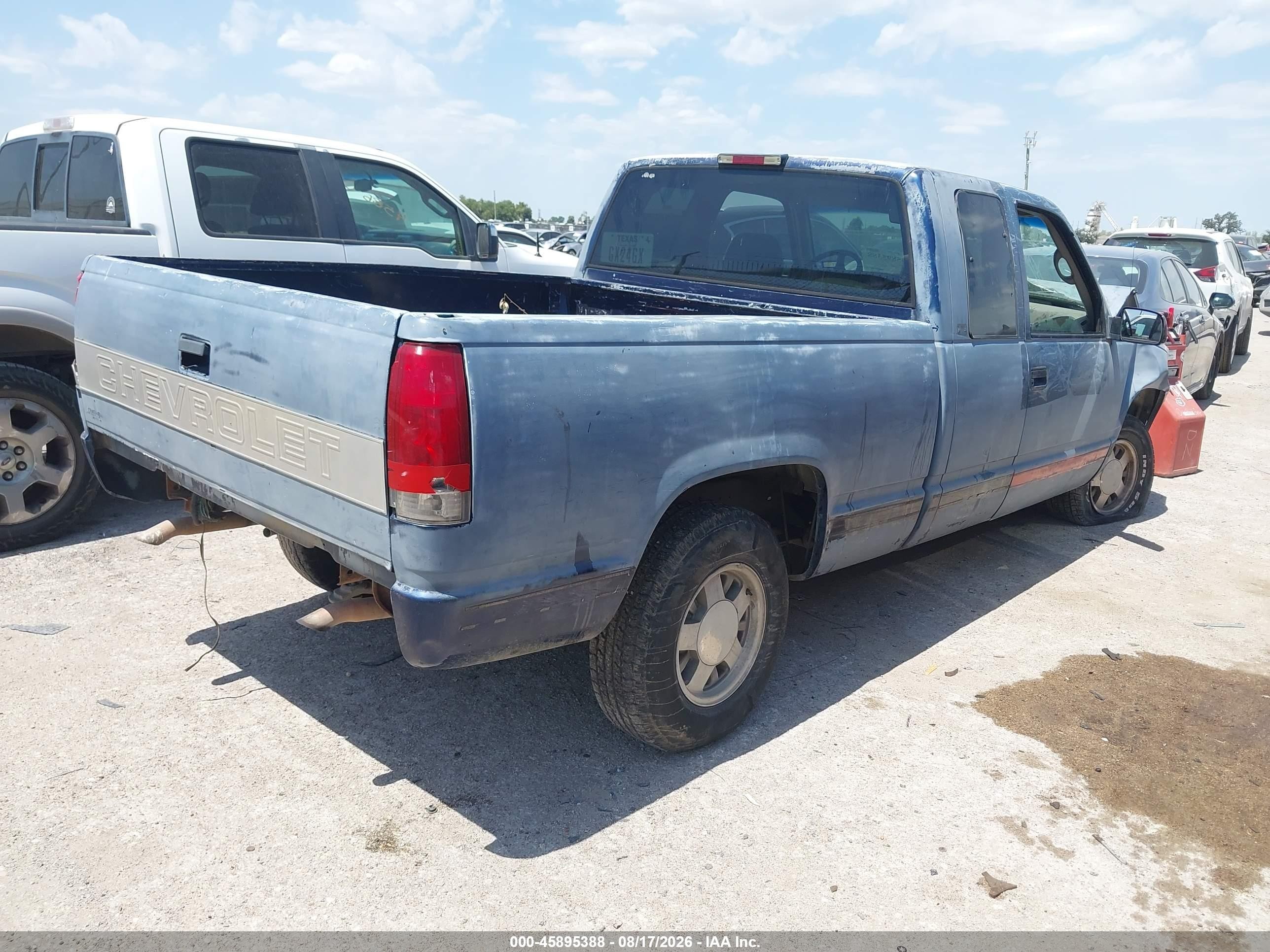 1996 Chevrolet Gmt-400 C1500 Blue vin: 2GCEC19R2T1182779