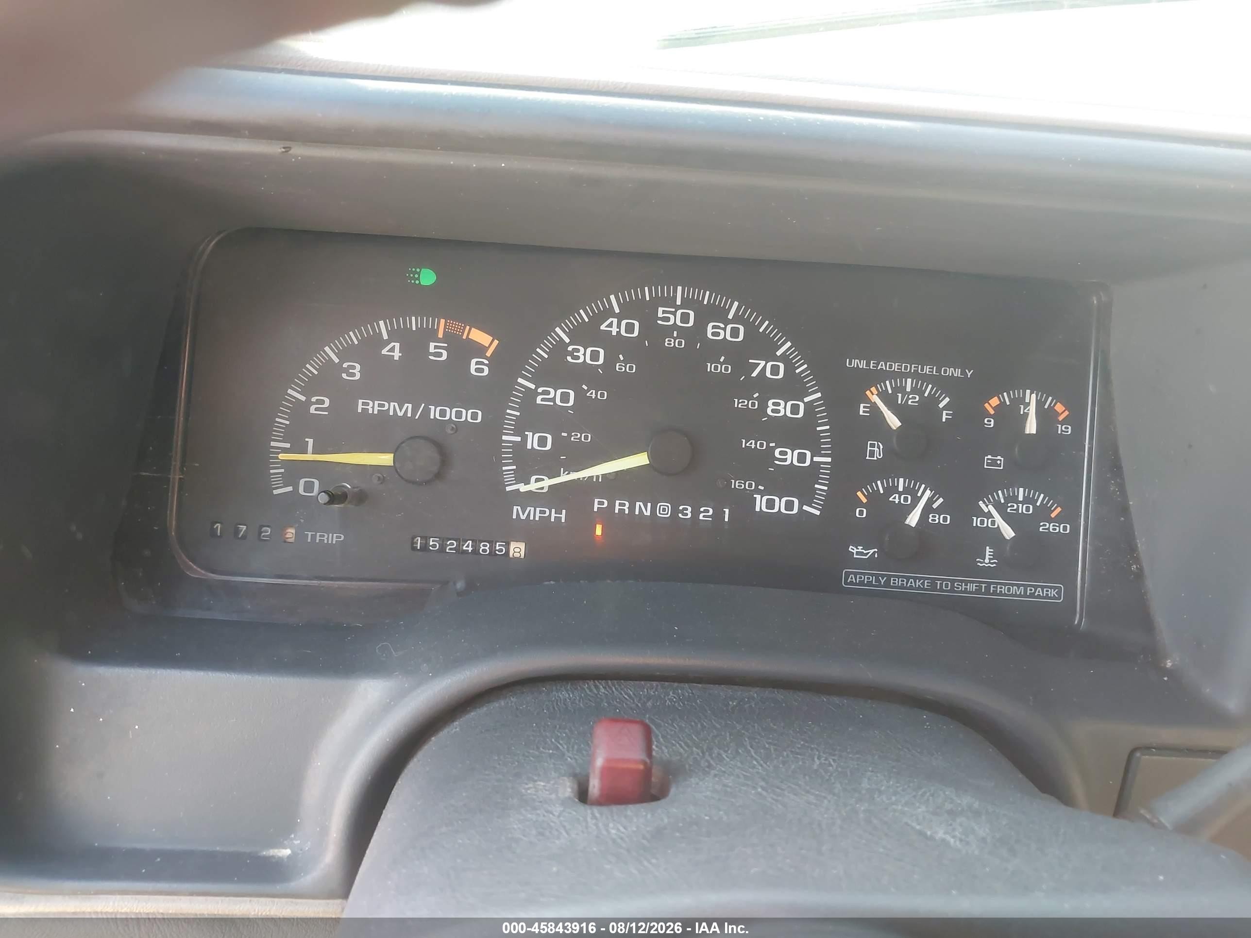 1996 Chevrolet Gmt-400 C1500 Коричневый vin: 2GCEC19R3T1162556