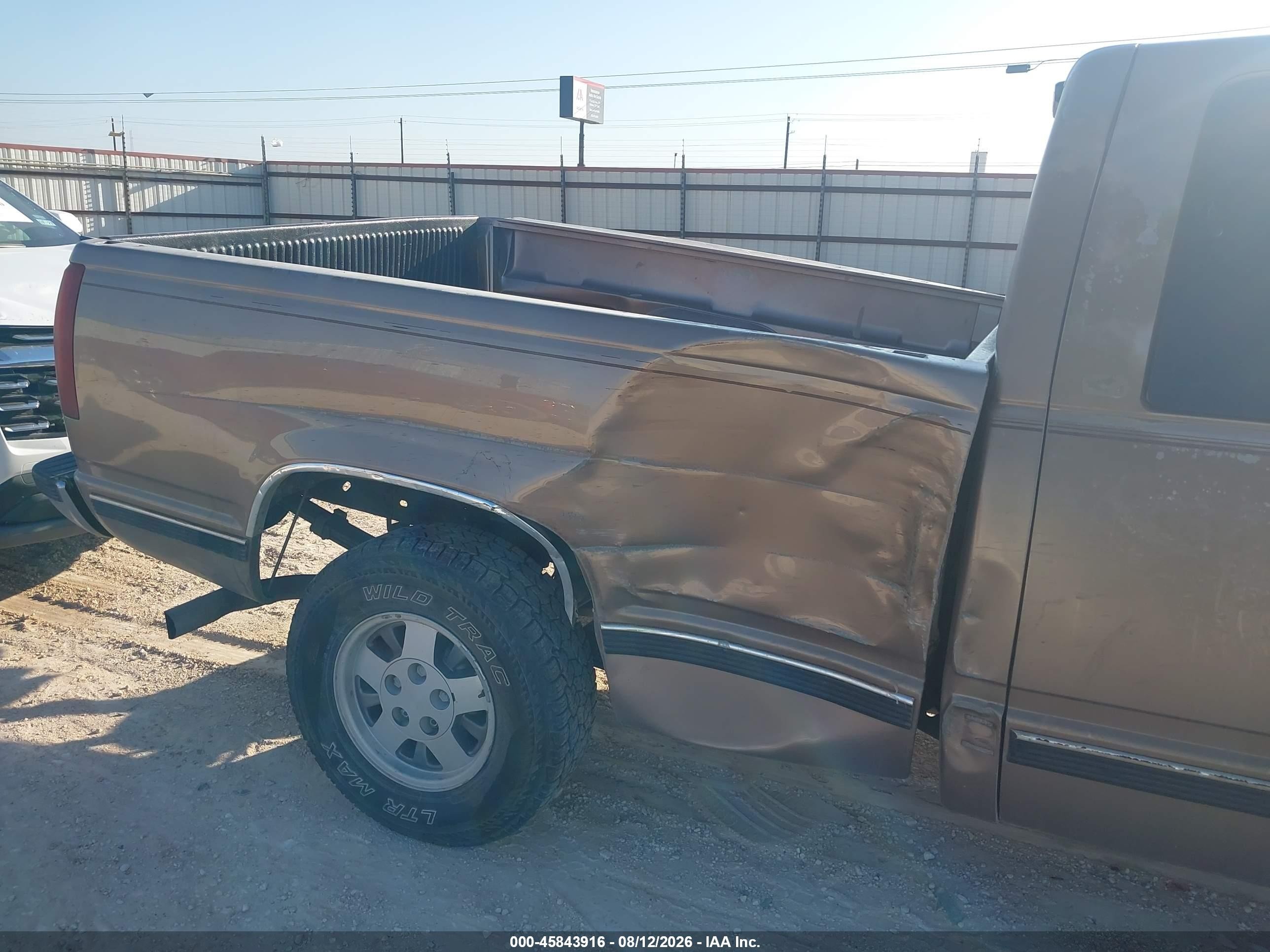 1996 Chevrolet Gmt-400 C1500 Коричневый vin: 2GCEC19R3T1162556