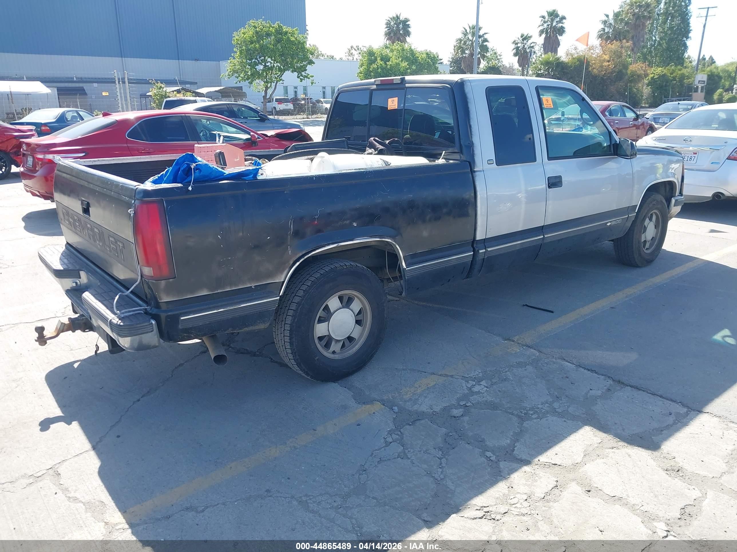 1997 Chevrolet C1500 Fleetside Gray vin: 2GCEC19R4V1223531
