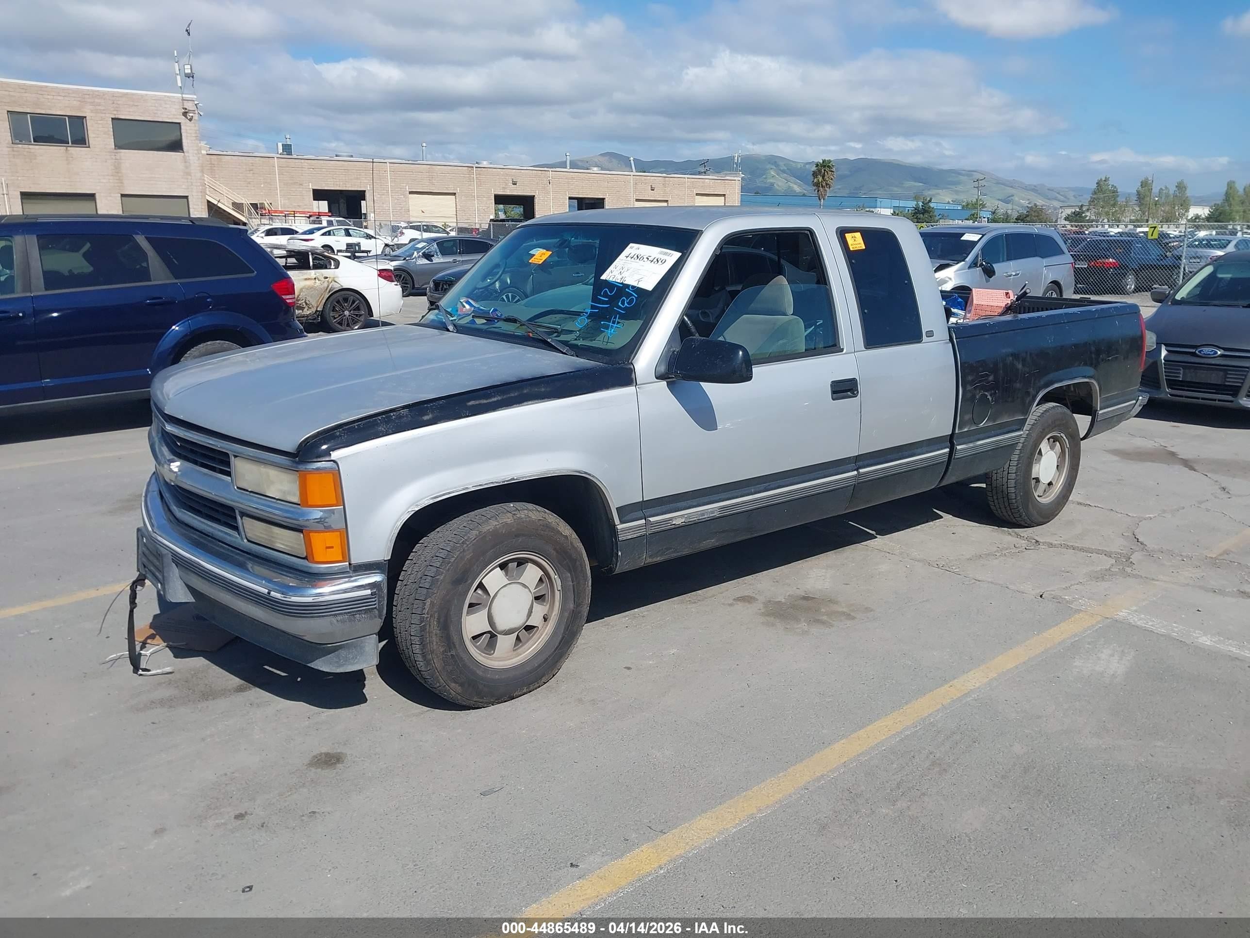1997 Chevrolet C1500 Fleetside Gray vin: 2GCEC19R4V1223531