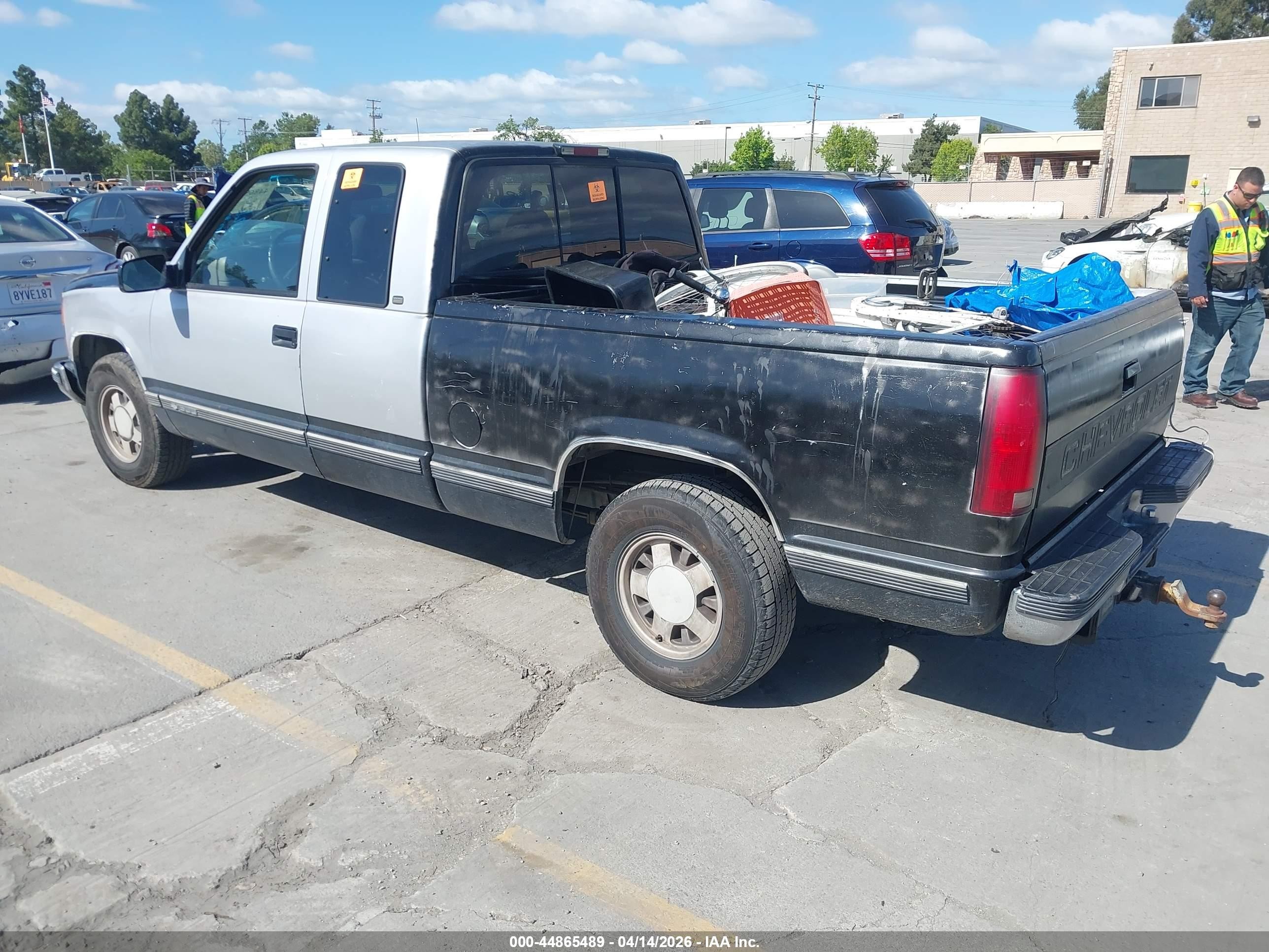 1997 Chevrolet C1500 Fleetside Gray vin: 2GCEC19R4V1223531