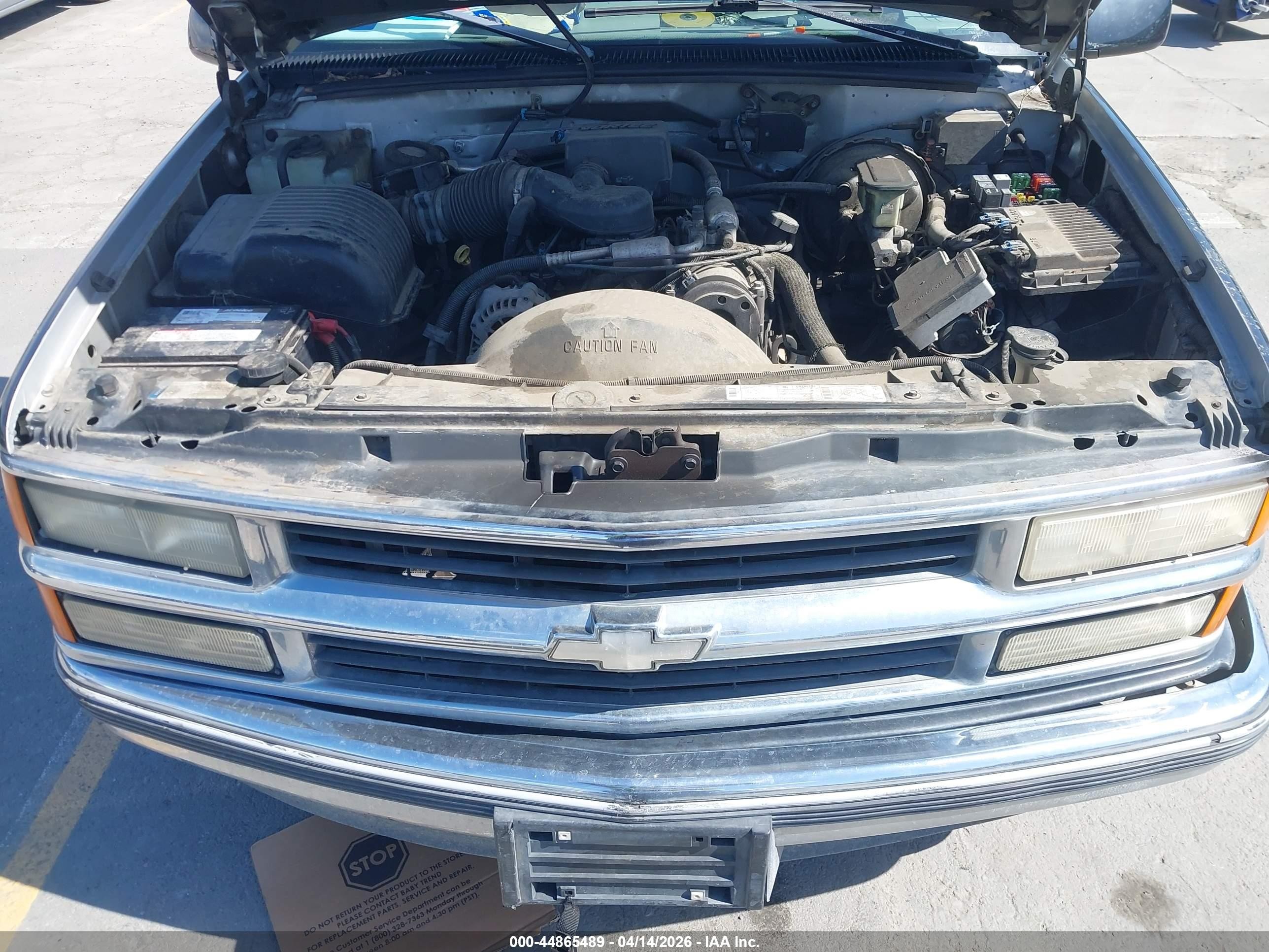 1997 Chevrolet C1500 Fleetside Gray vin: 2GCEC19R4V1223531
