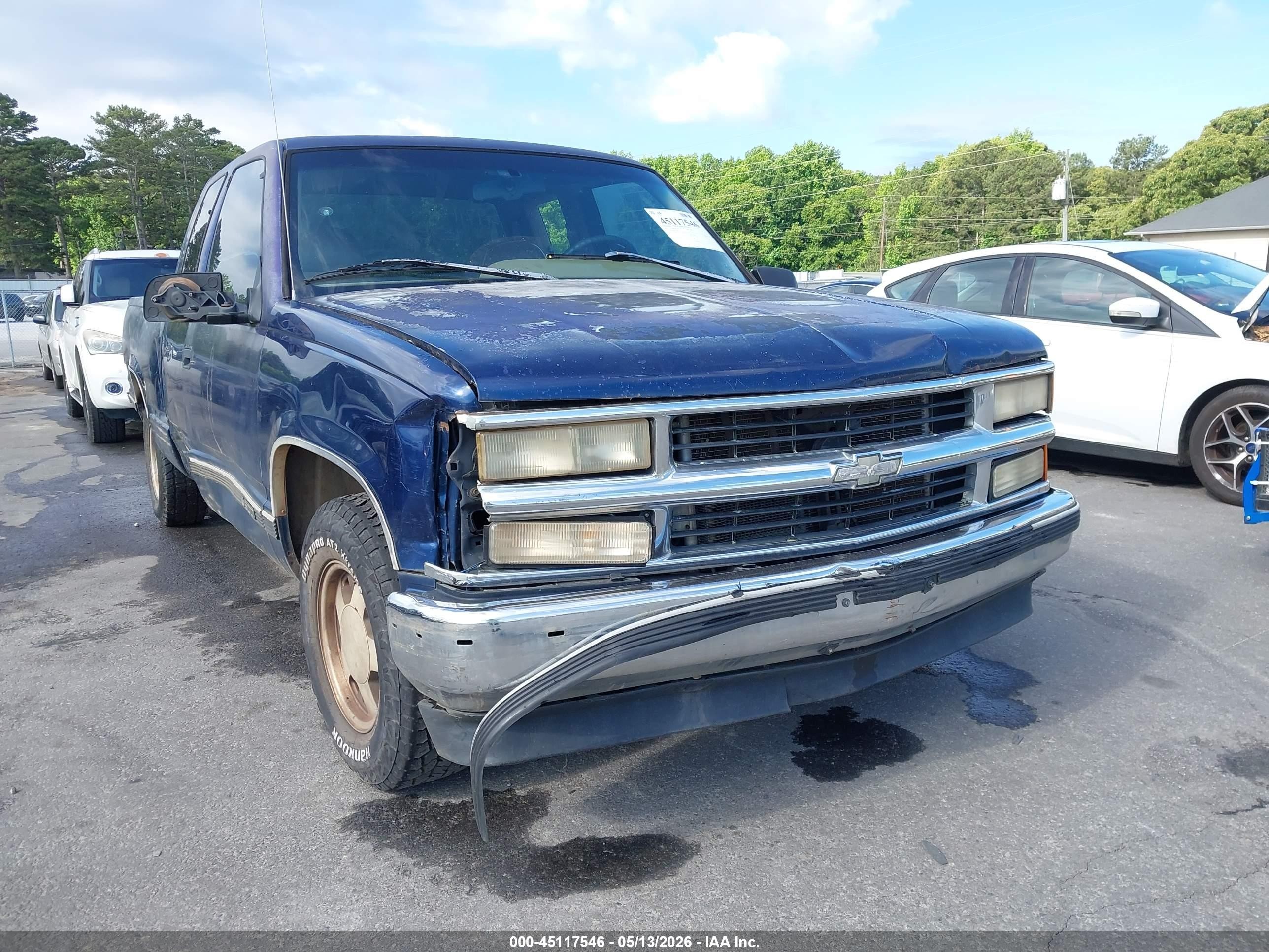 1996 Chevrolet Gmt-400 C1500 Blue vin: 2GCEC19R5T1155513