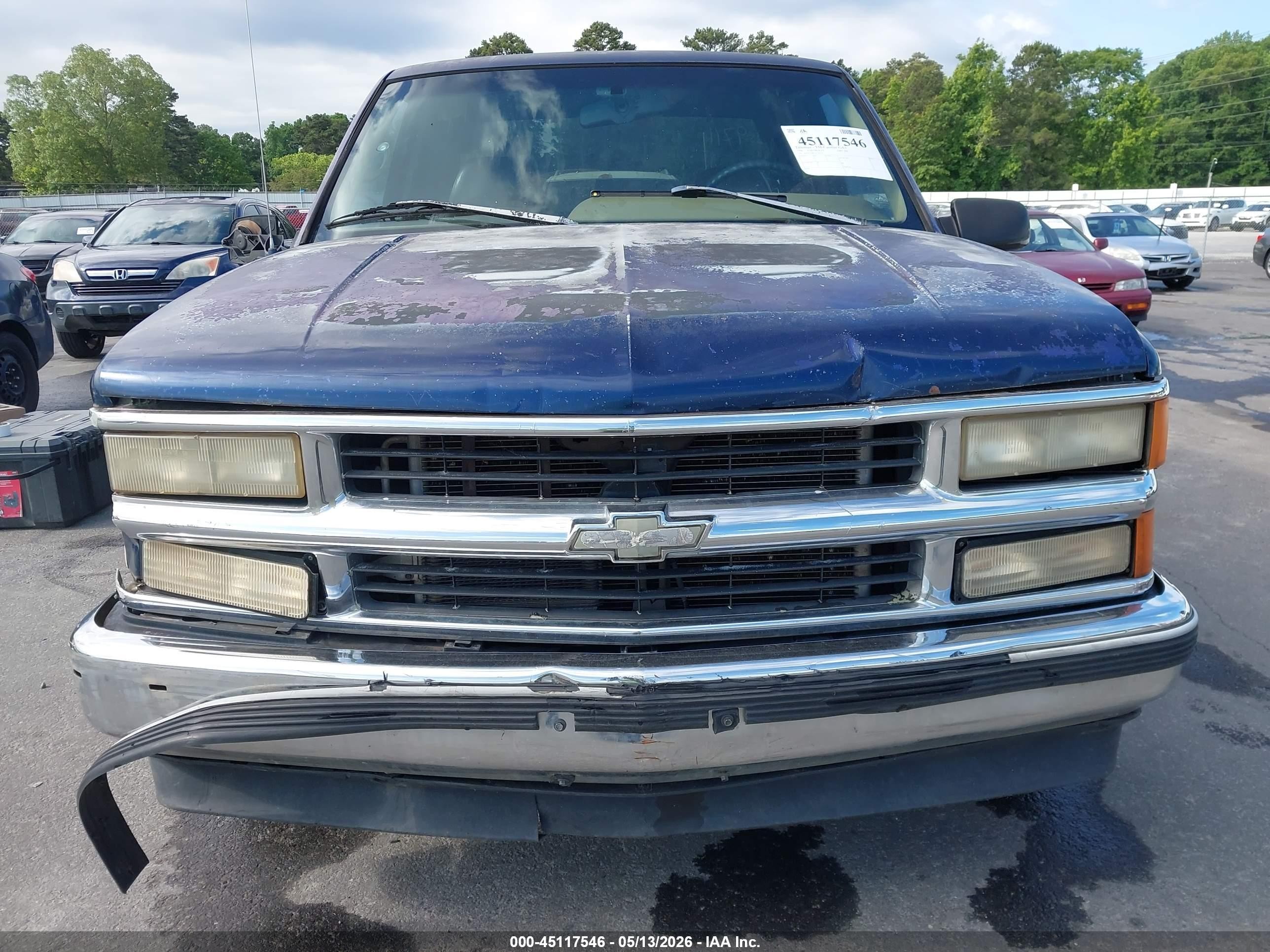1996 Chevrolet Gmt-400 C1500 Blue vin: 2GCEC19R5T1155513