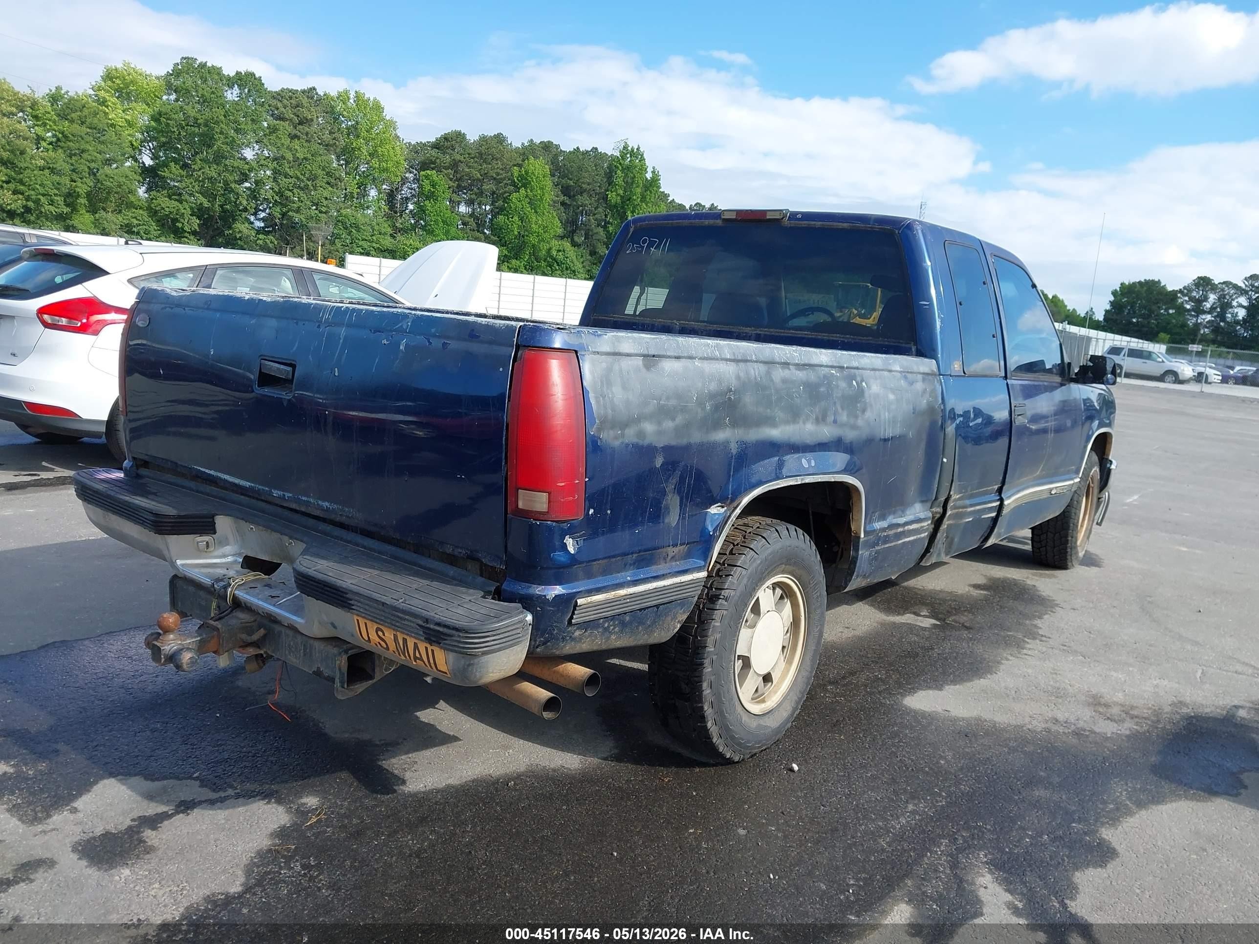 1996 Chevrolet Gmt-400 C1500 Blue vin: 2GCEC19R5T1155513