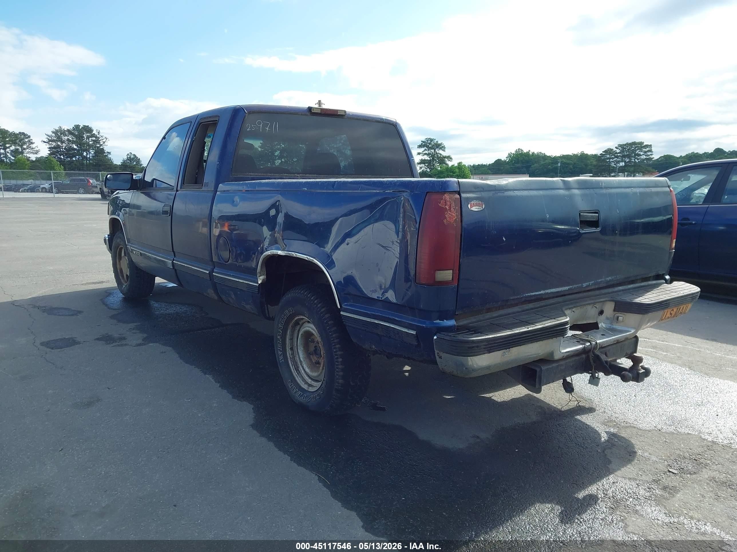 1996 Chevrolet Gmt-400 C1500 Blue vin: 2GCEC19R5T1155513