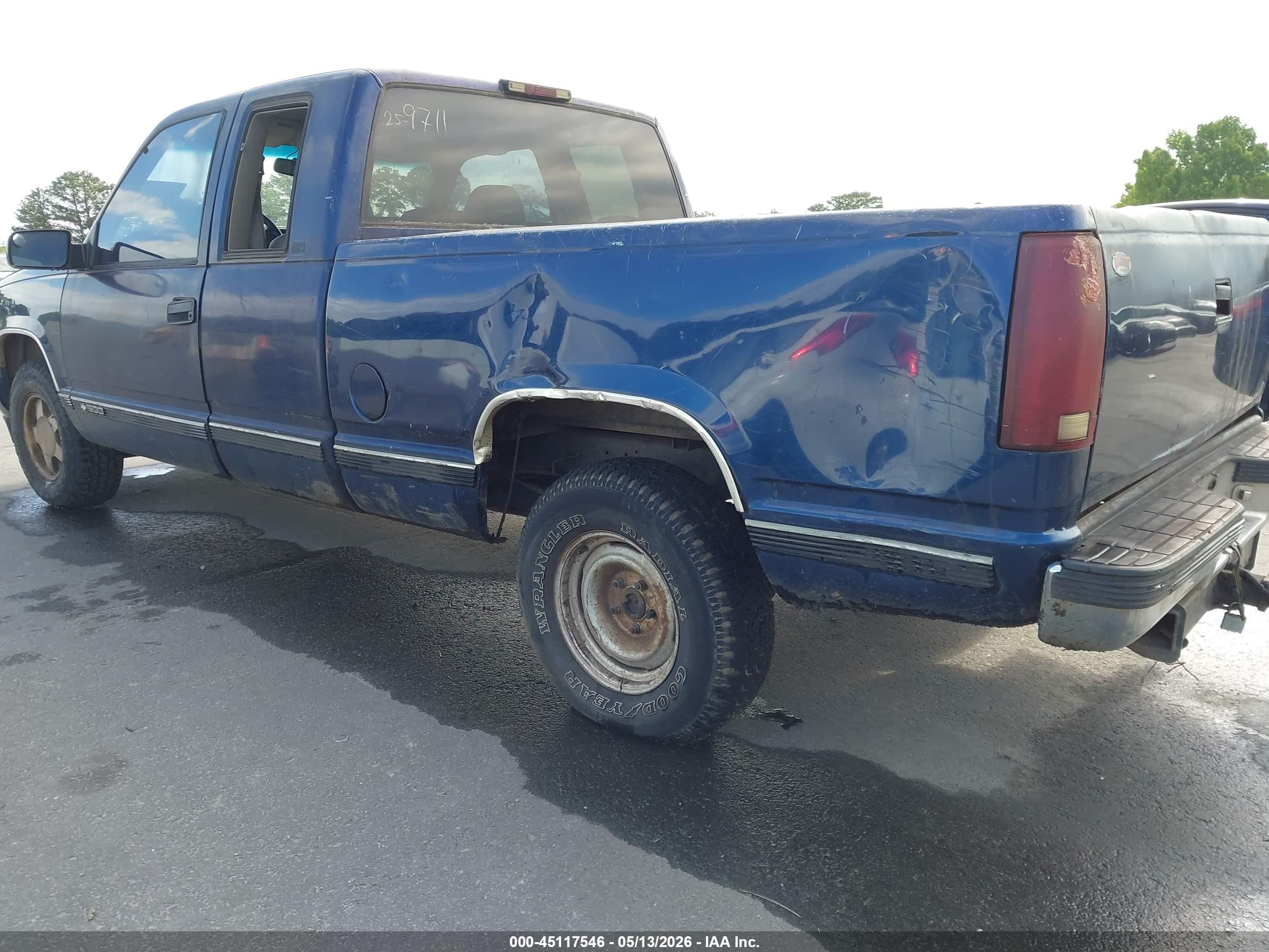 1996 Chevrolet Gmt-400 C1500 Blue vin: 2GCEC19R5T1155513