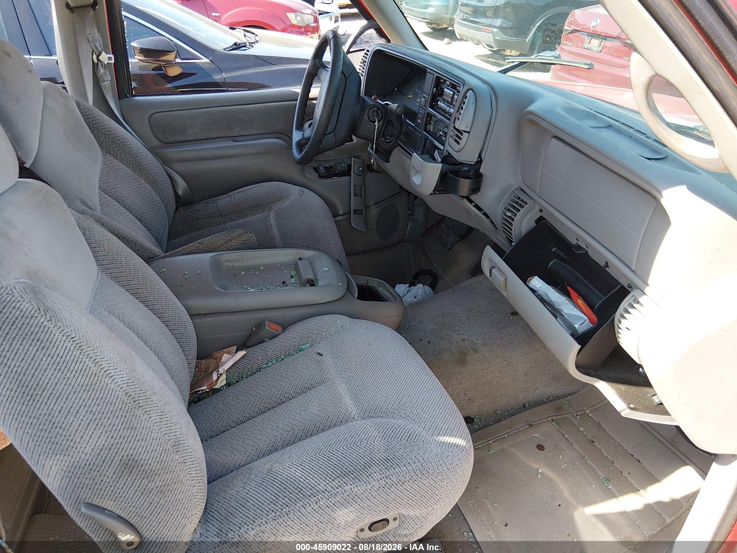 1997 Chevrolet C1500 Fleetside Red vin: 2GCEC19R6V1266719