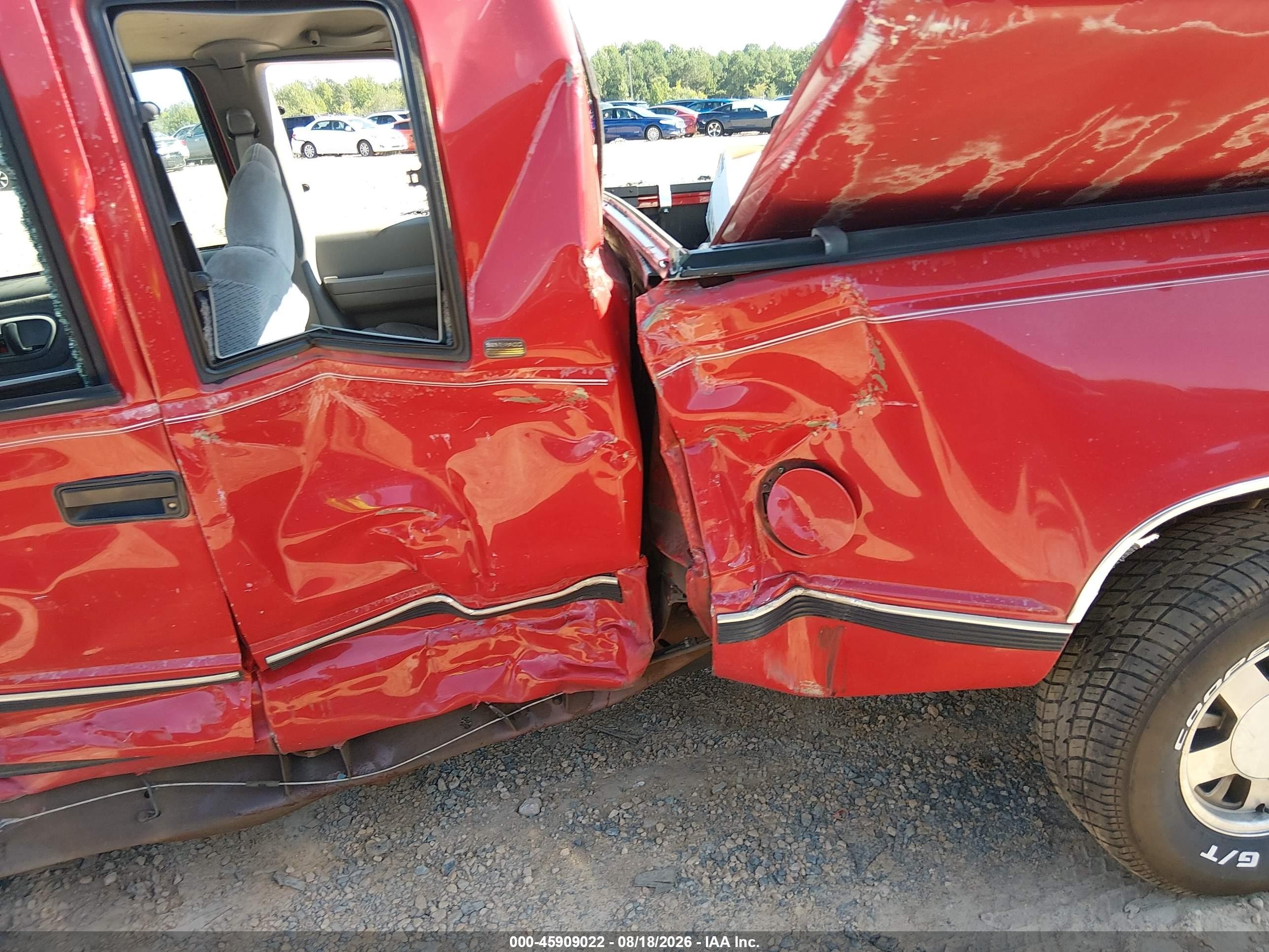 1997 Chevrolet C1500 Fleetside Red vin: 2GCEC19R6V1266719