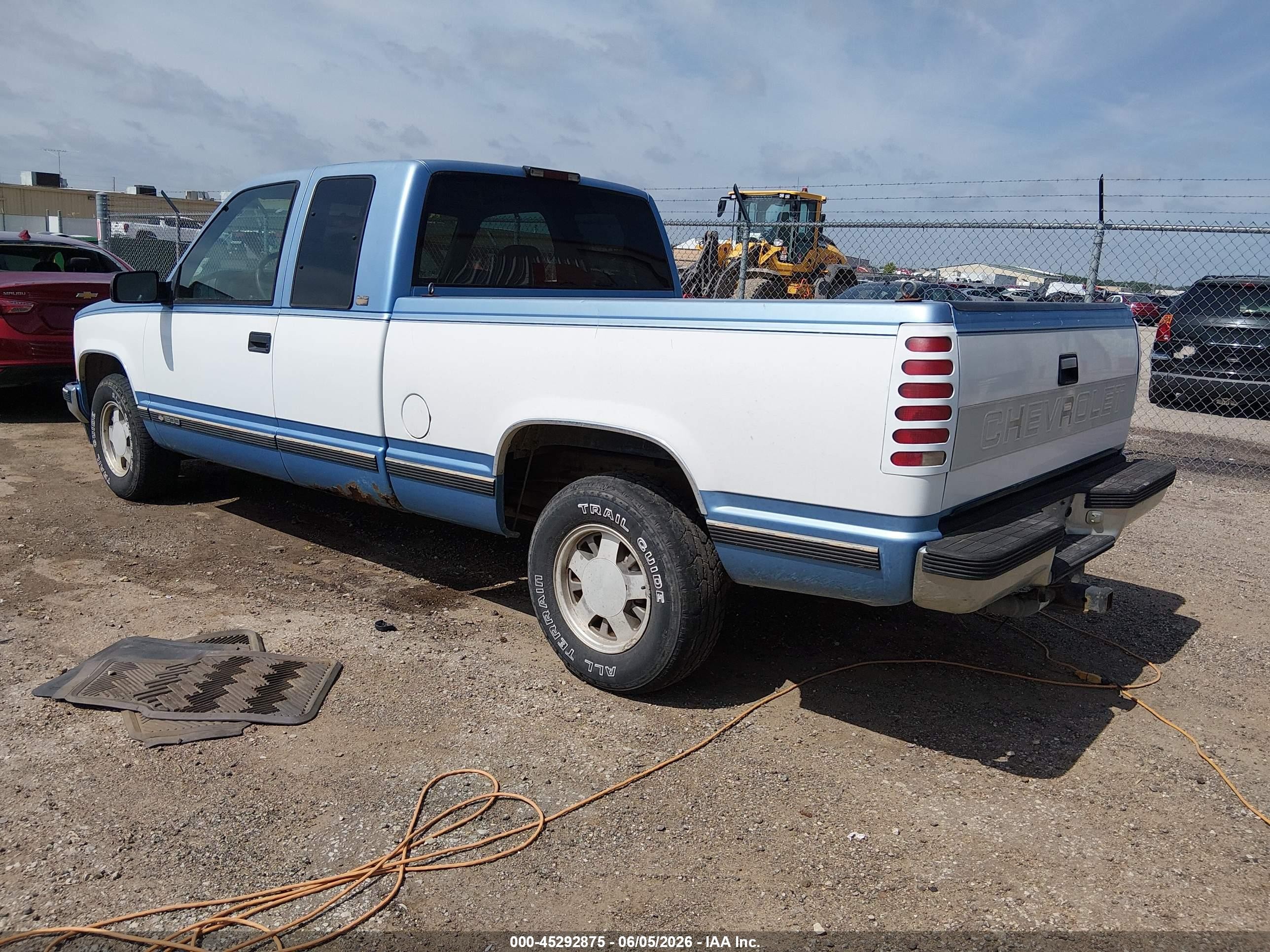 1996 Chevrolet Gmt-400 C1500 Blue vin: 2GCEC19R7T1135179