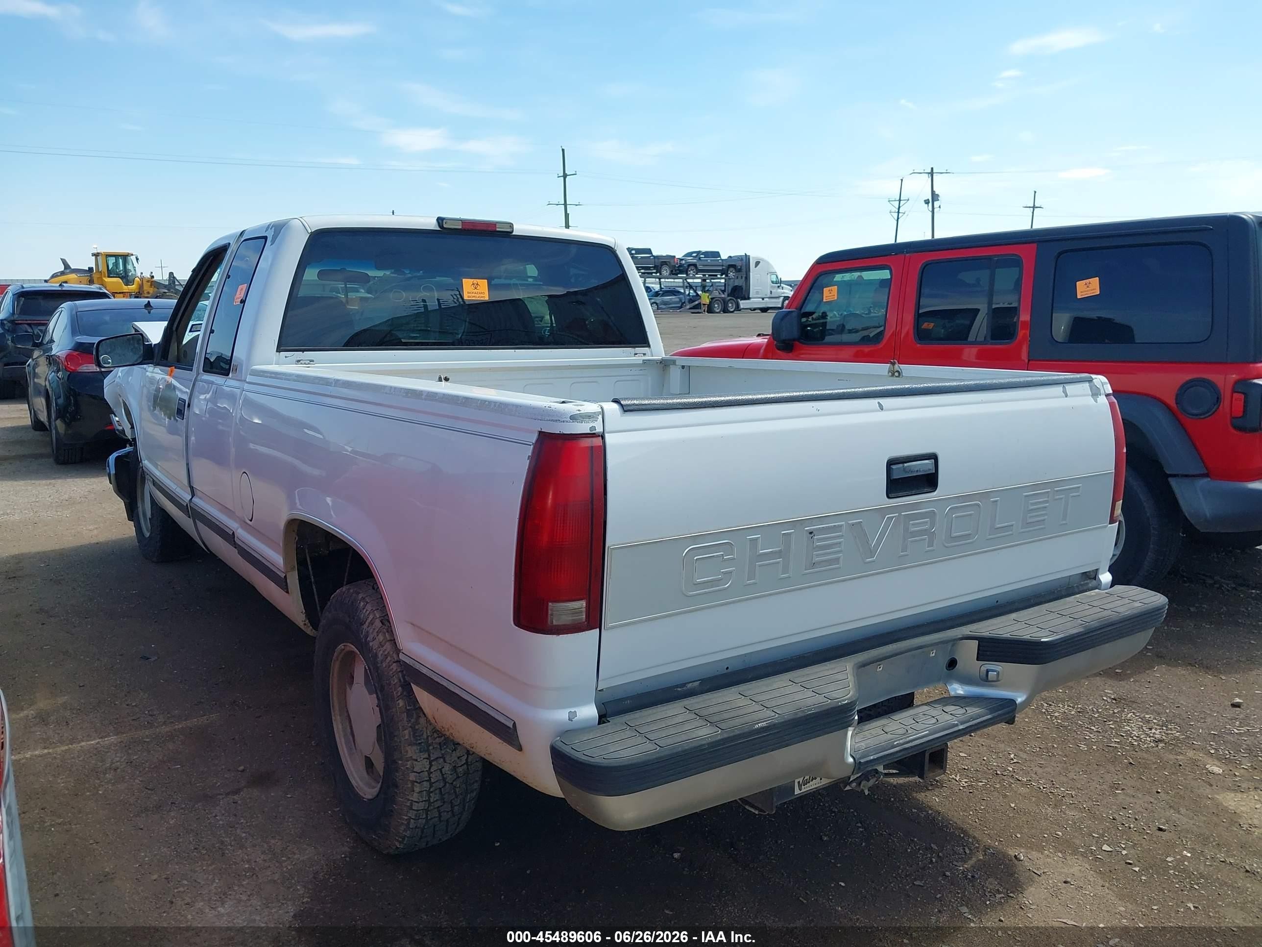 1996 Chevrolet Gmt-400 C1500 Белый vin: 2GCEC19RXT1199720