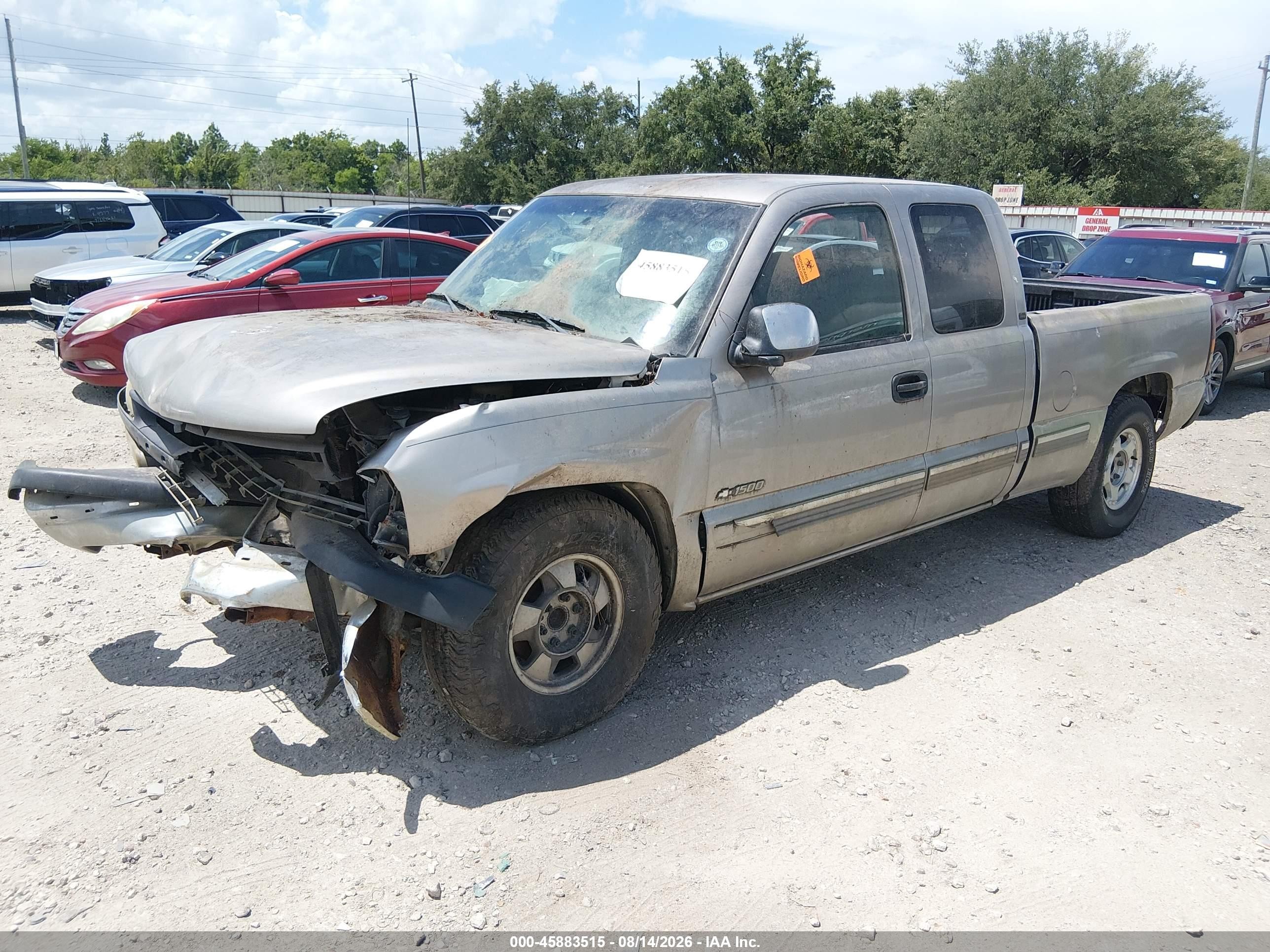 2002 Chevrolet Silverado 1500 Ls Коричневый vin: 2GCEC19T021230547