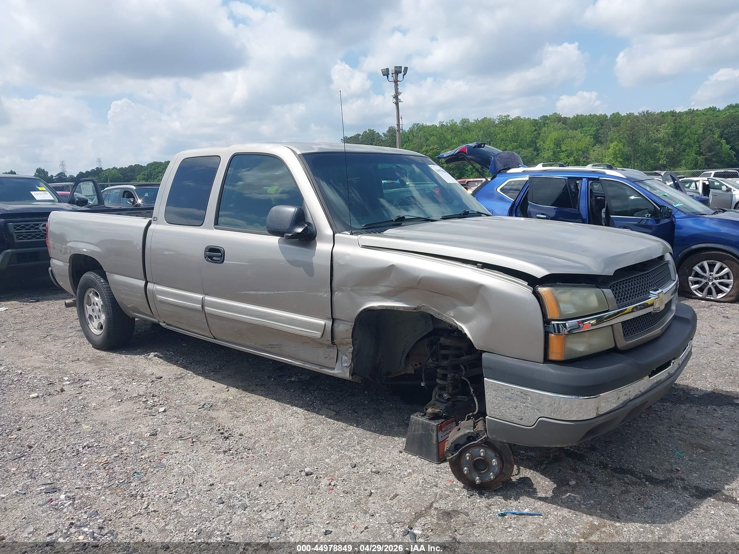 2003 Chevrolet Silverado 1500 Ls Gray vin: 2GCEC19T031341357