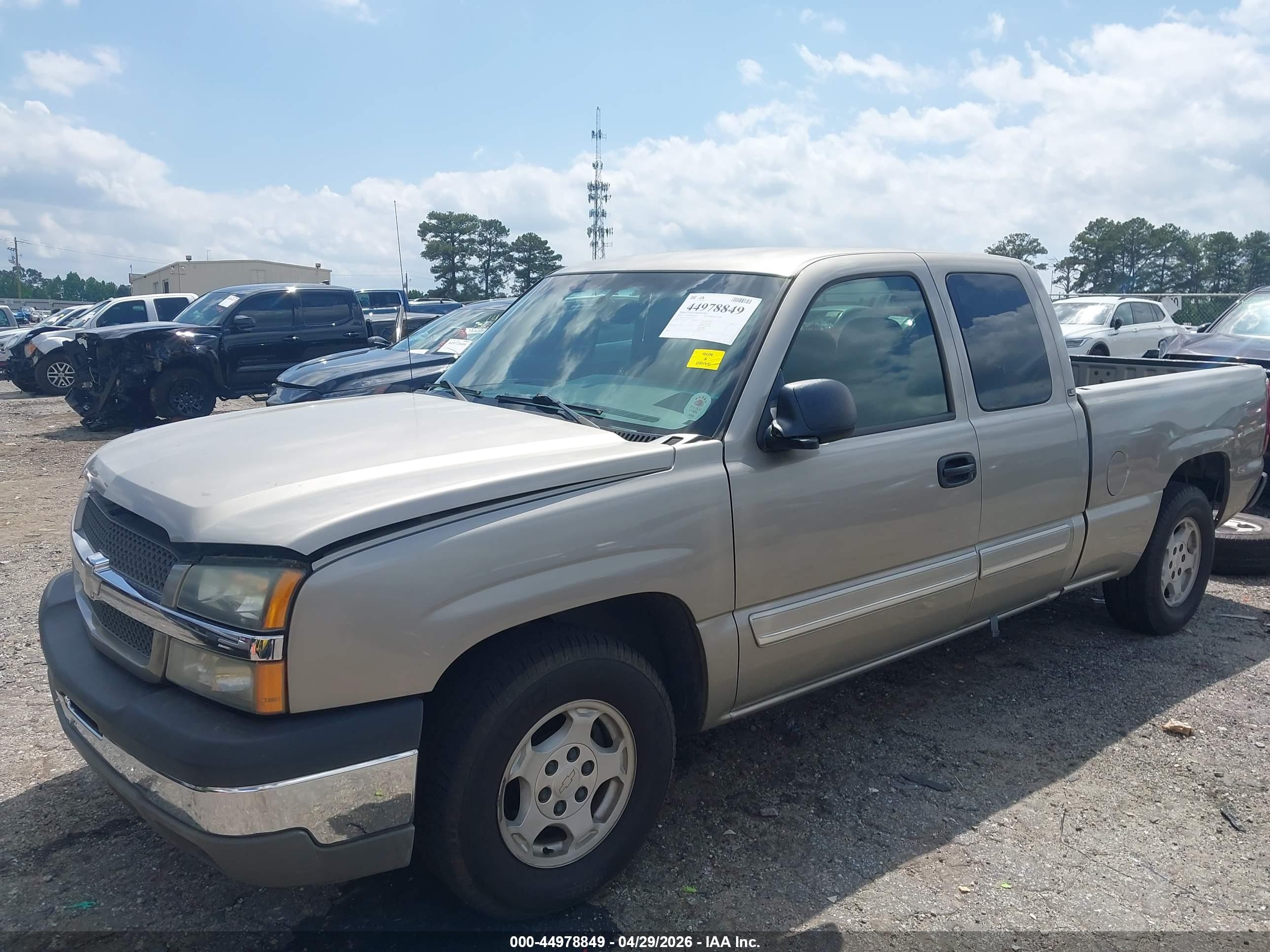 2003 Chevrolet Silverado 1500 Ls Gray vin: 2GCEC19T031341357