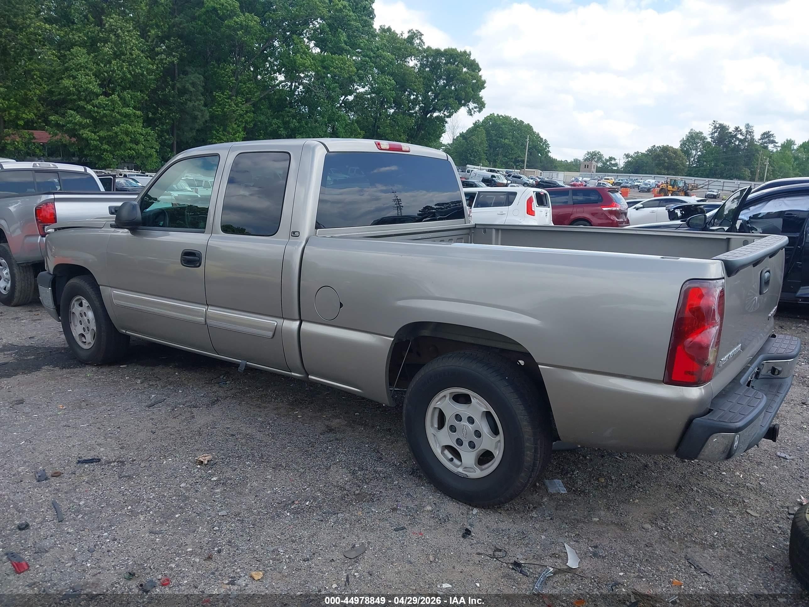 2003 Chevrolet Silverado 1500 Ls Gray vin: 2GCEC19T031341357