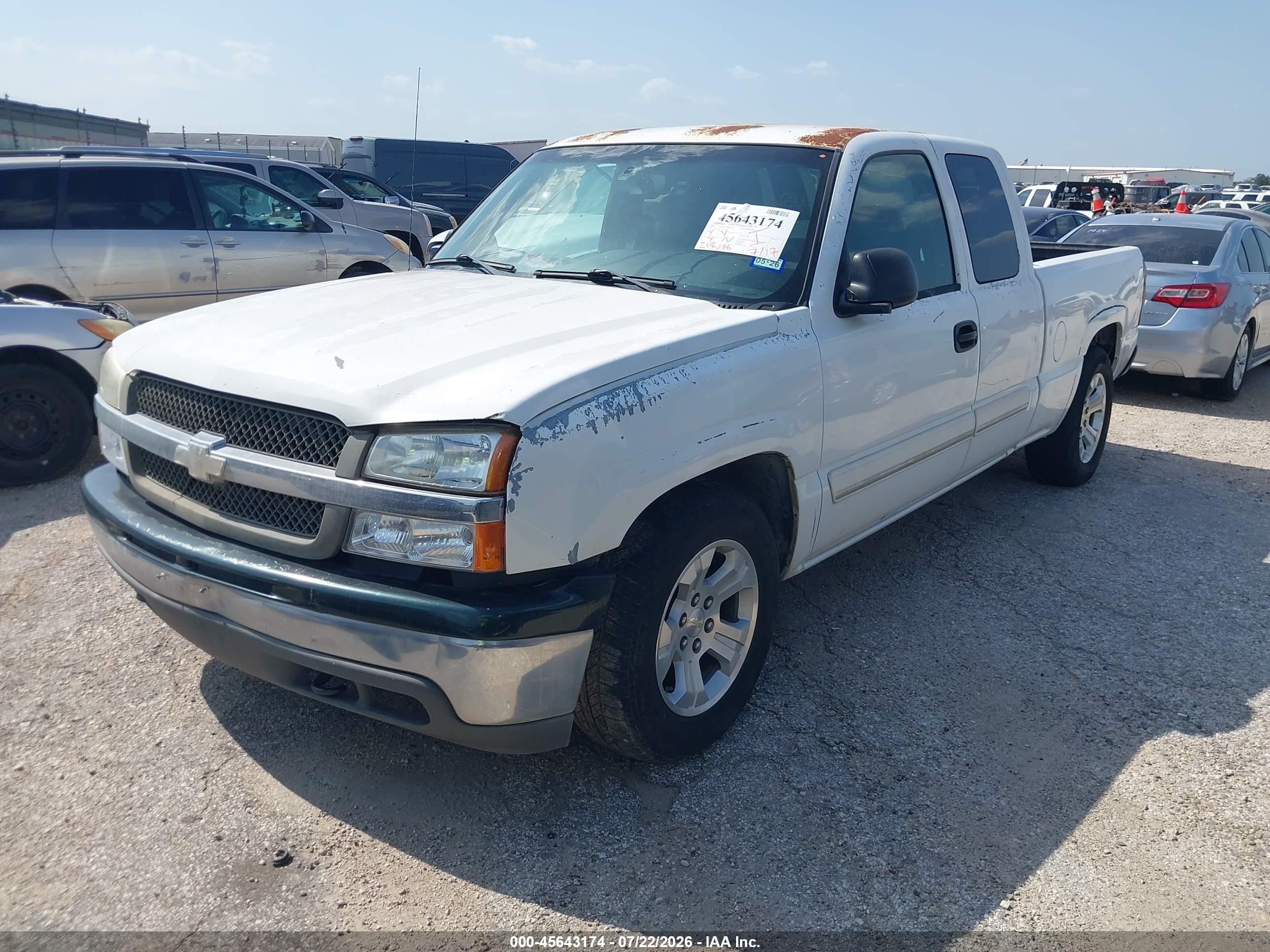 2003 Chevrolet Silverado 1500 Ls White vin: 2GCEC19T031369837