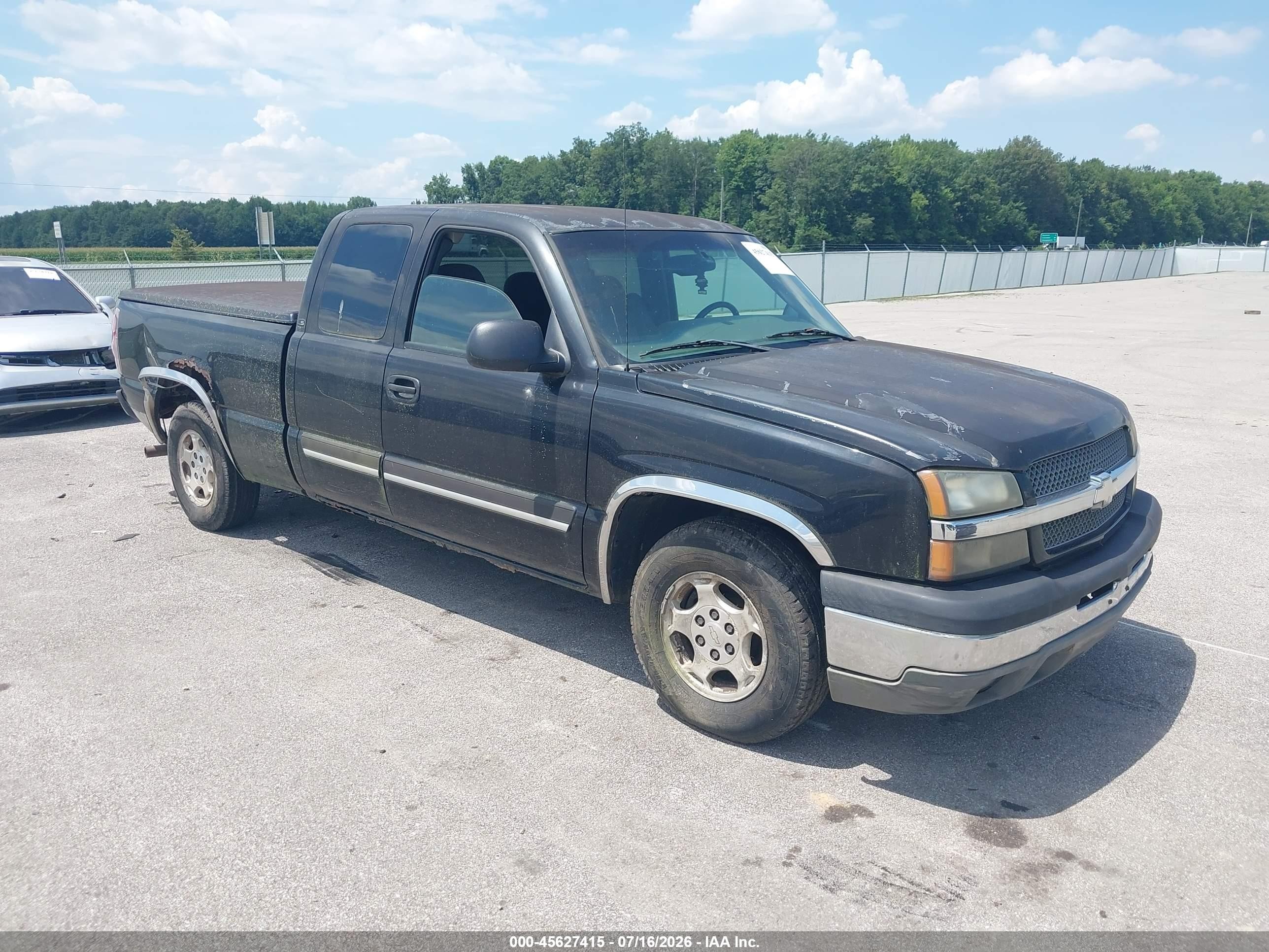 2004 Chevrolet Silverado 1500 Ls Черный vin: 2GCEC19T041171406