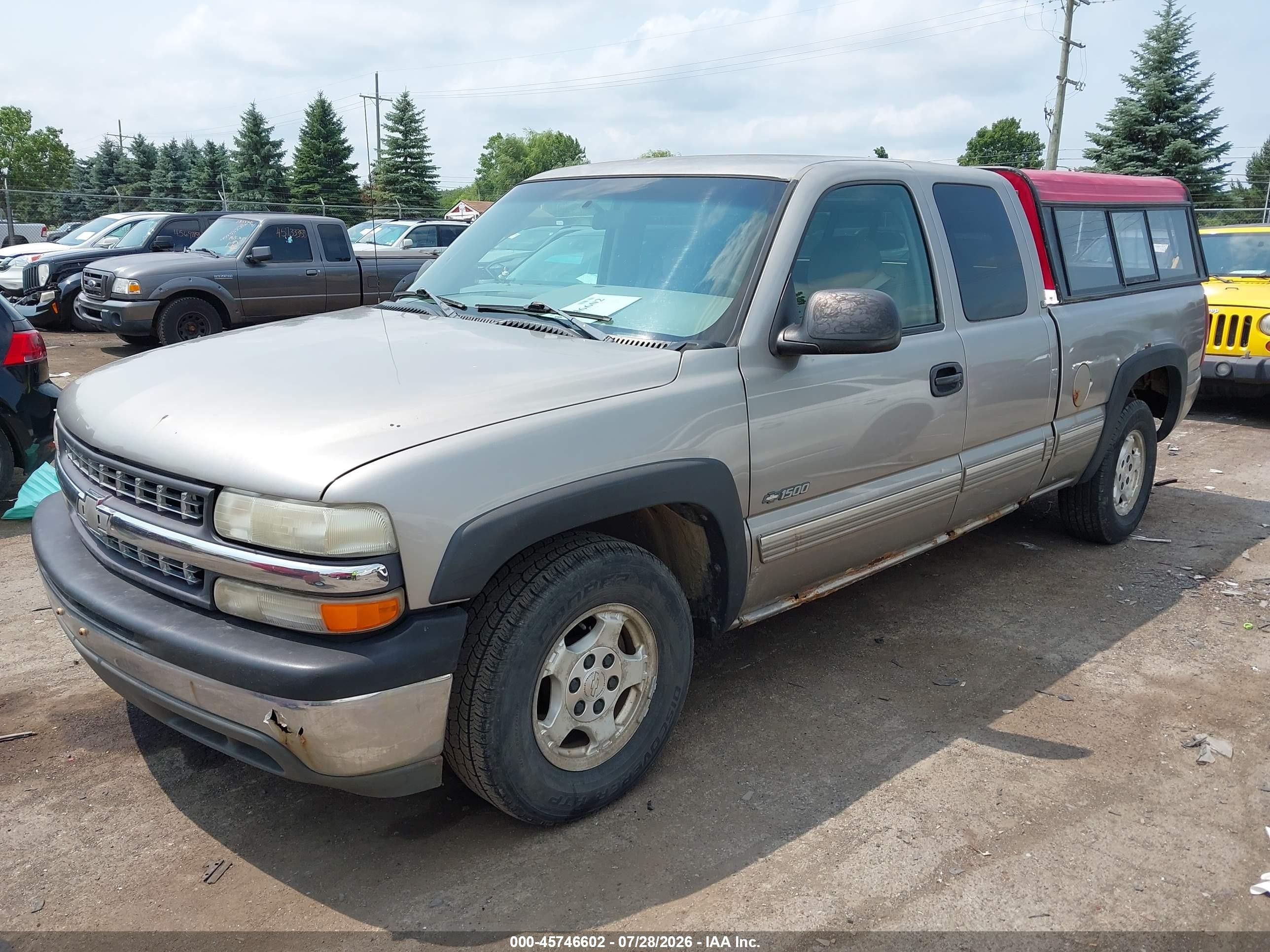2000 Chevrolet Silverado 1500 Ls Tan vin: 2GCEC19T0Y1293303