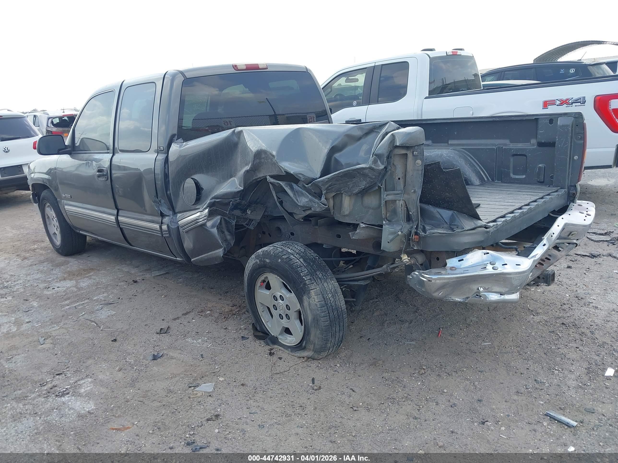 2000 Chevrolet Silverado 1500 Ls Gray vin: 2GCEC19T0Y1320483