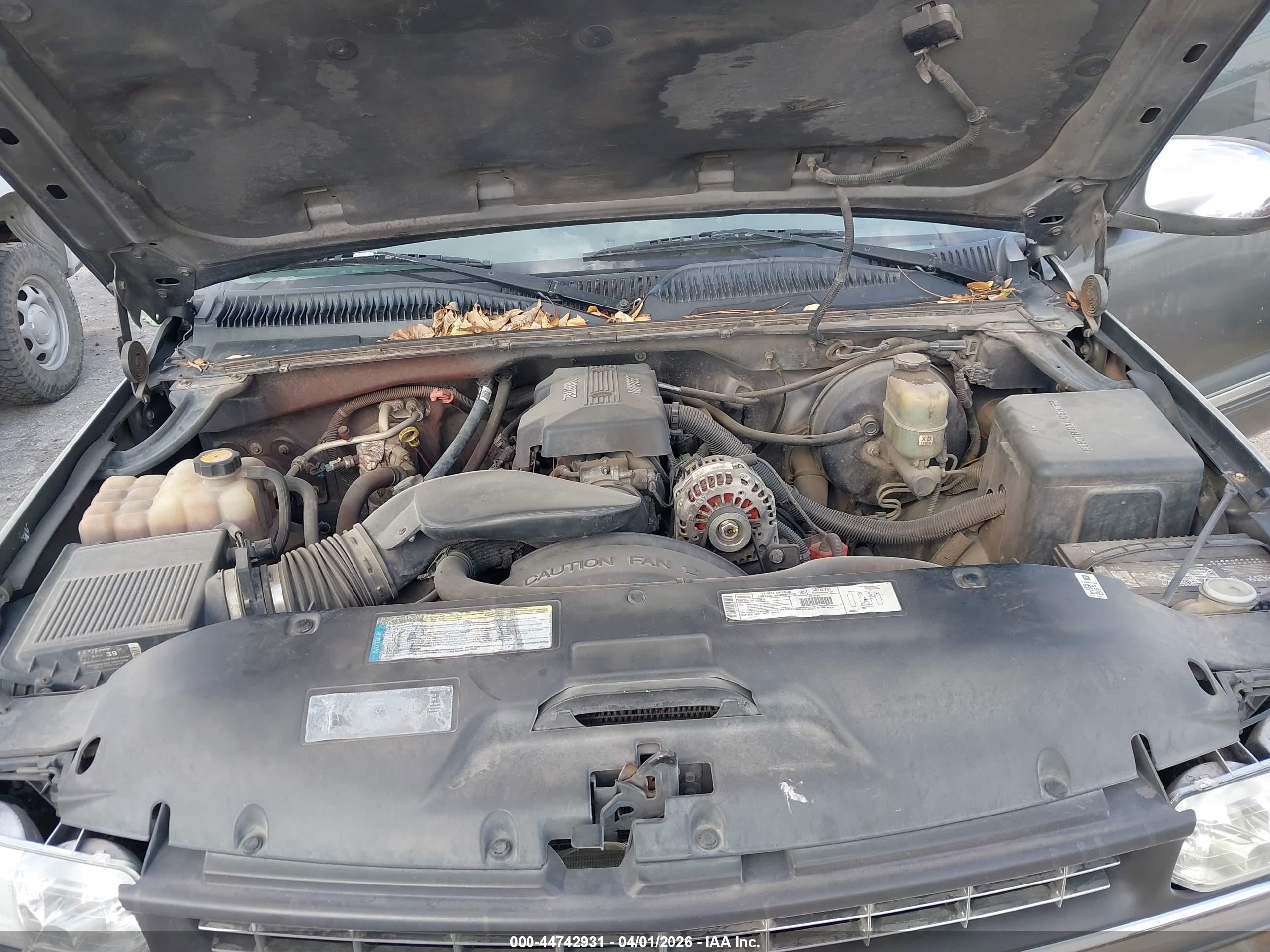 2000 Chevrolet Silverado 1500 Ls Gray vin: 2GCEC19T0Y1320483