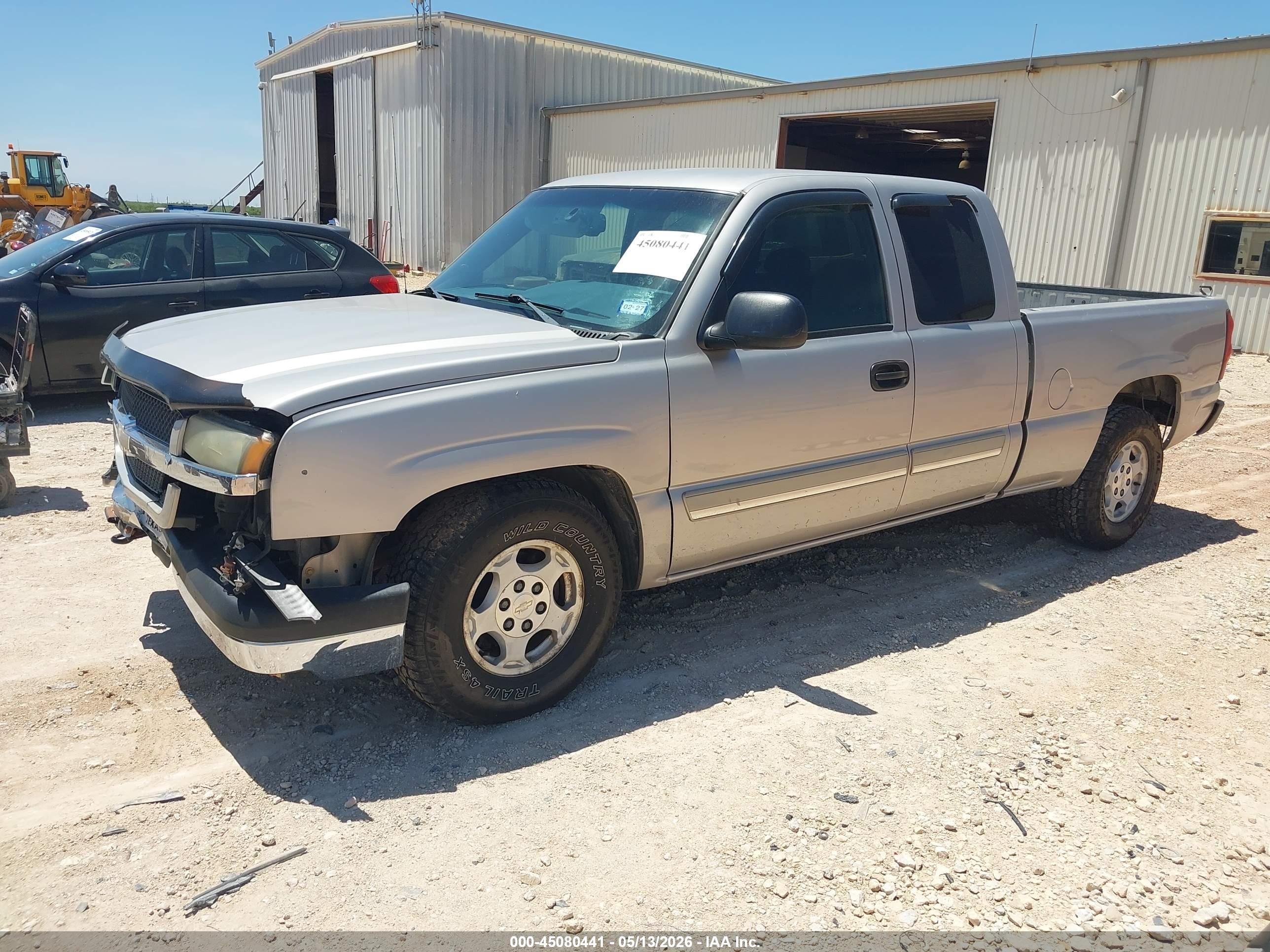 2004 Chevrolet Silverado 1500 Ls Silver vin: 2GCEC19T141280795